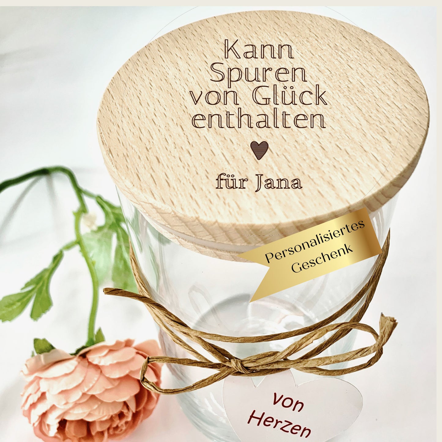 Dankeschön Geschenke Oma/Mama/Schwester/Freundin mit Namen graviert