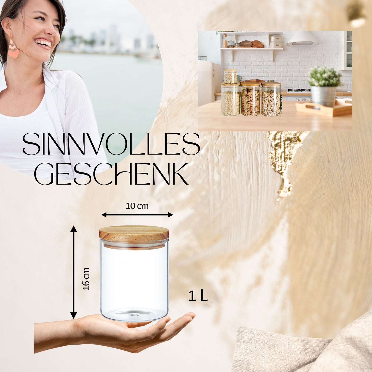 Dankeschön Geschenke Oma/Mama/Schwester/Freundin mit Namen graviert