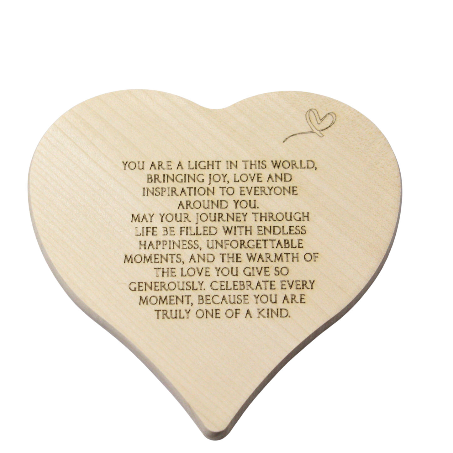 Dankeschön Geschenke - Herzbrett mit wunderschönen Spruch