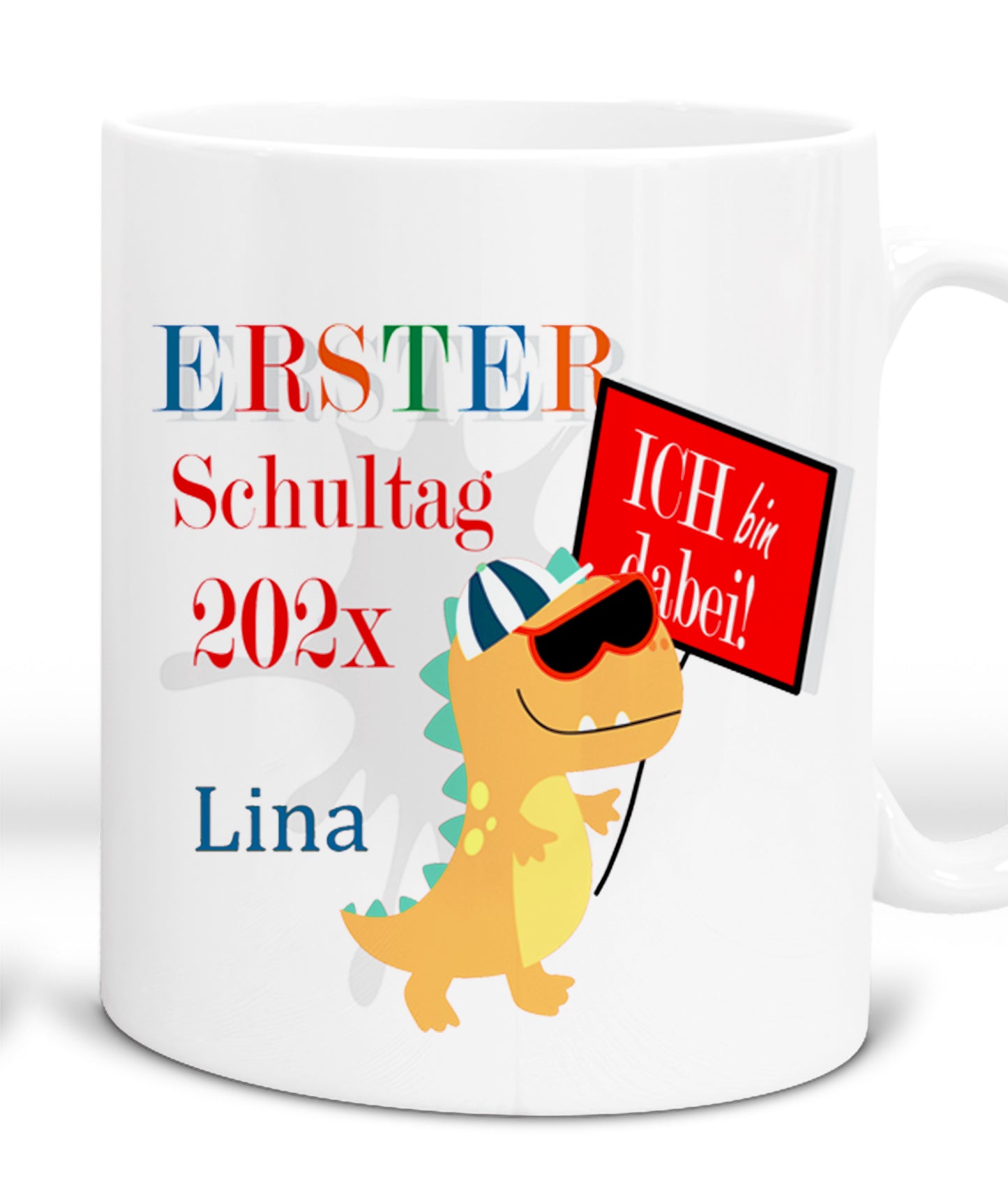 Geschenk zur Einschulung Jungen von Oma und Opa - Tasse mit Namen