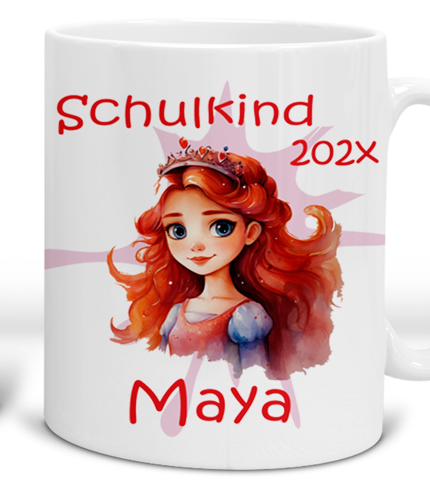 Geschenk Einschulung 2025 - Tasse personalisiert für Mädchen
