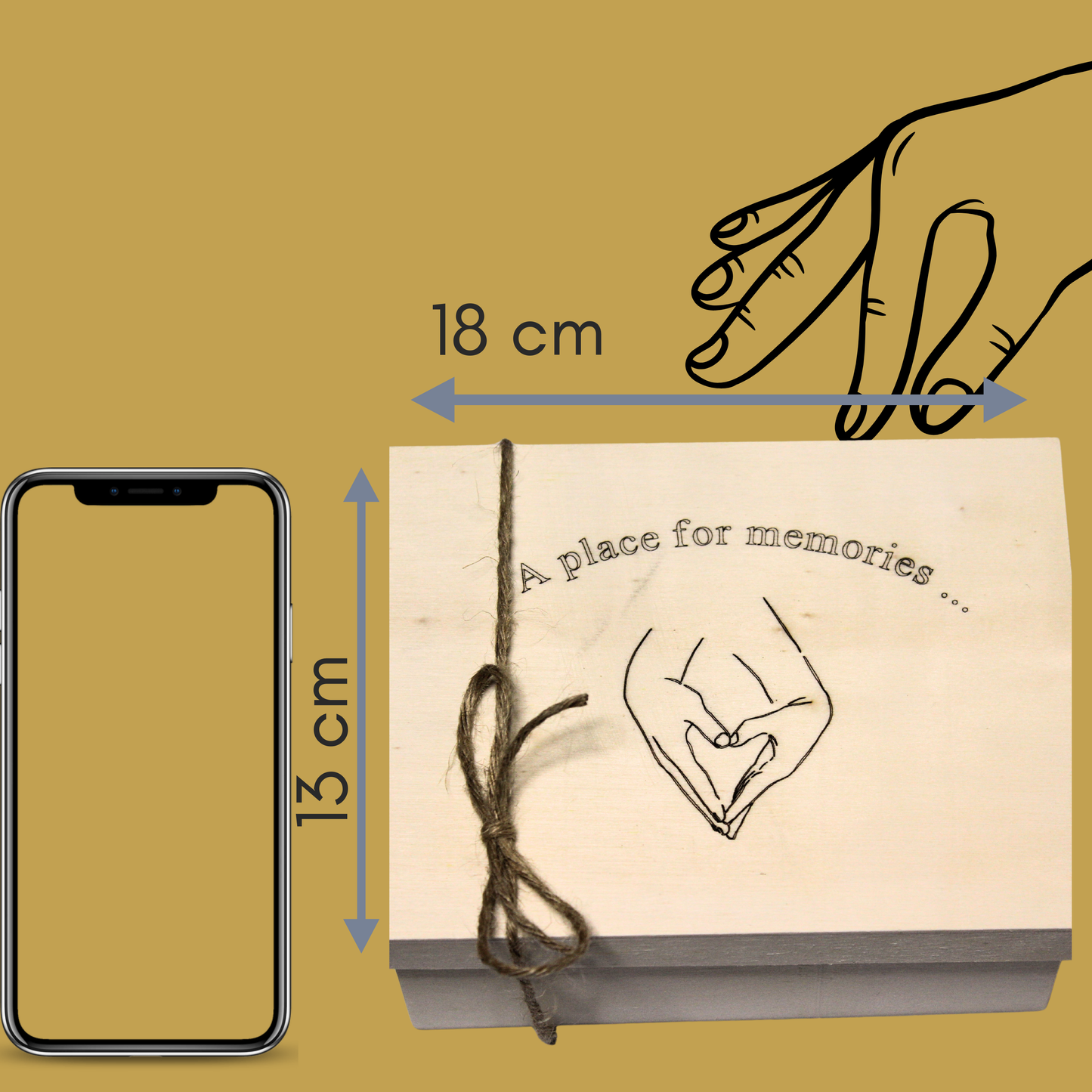 Erinnerungsbox - „A Place for Memories“ - Ein Geschenk von Herzen