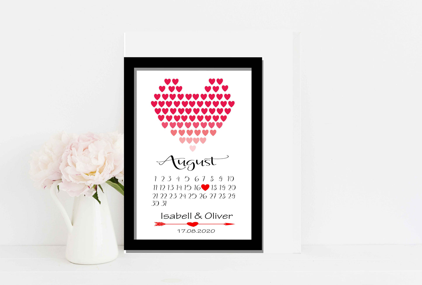 Geschenk zum Jahrestag für Ihn - personalisiertes Poster