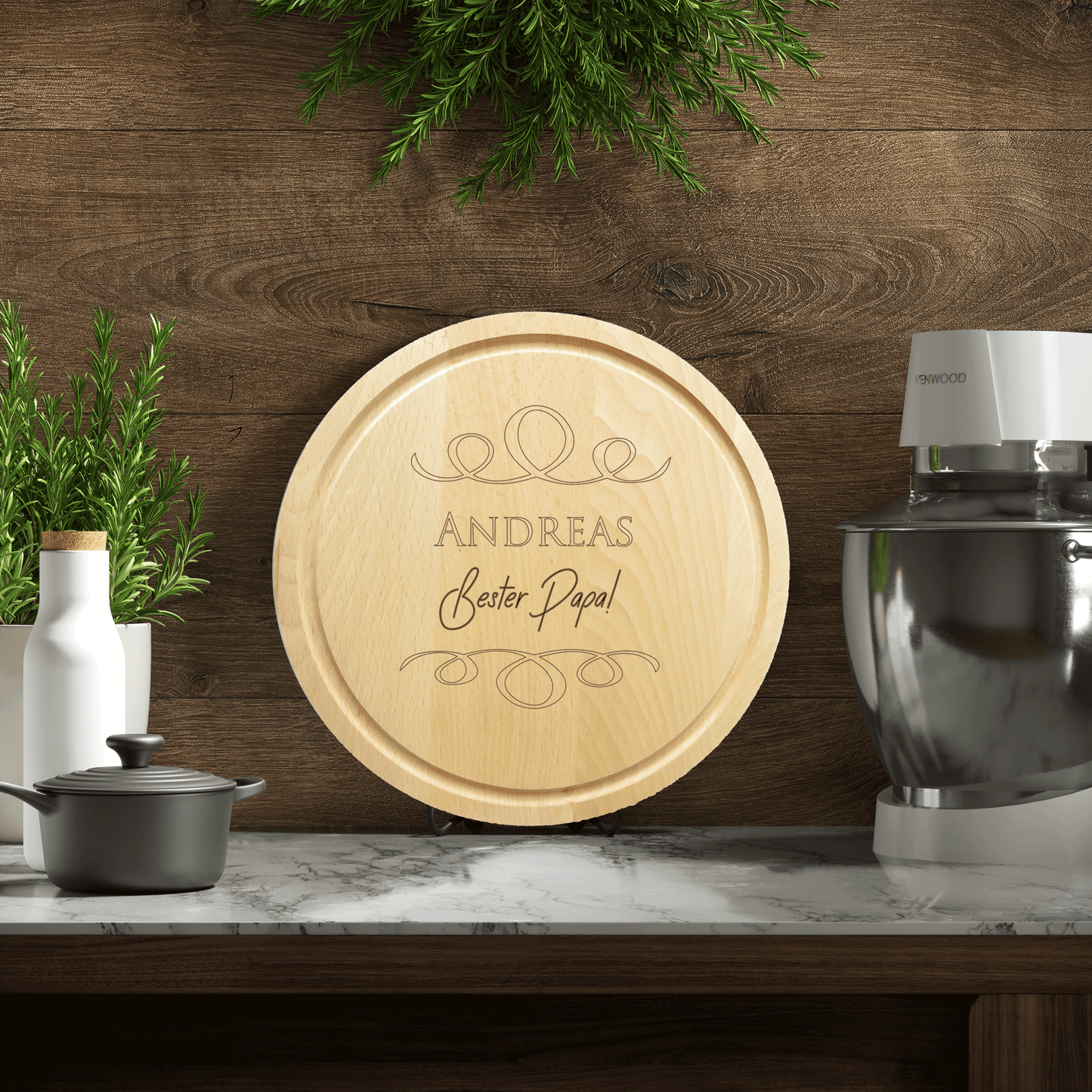 Geschenke für Papa Weihnachten - Personalisiertes Schneidebrett