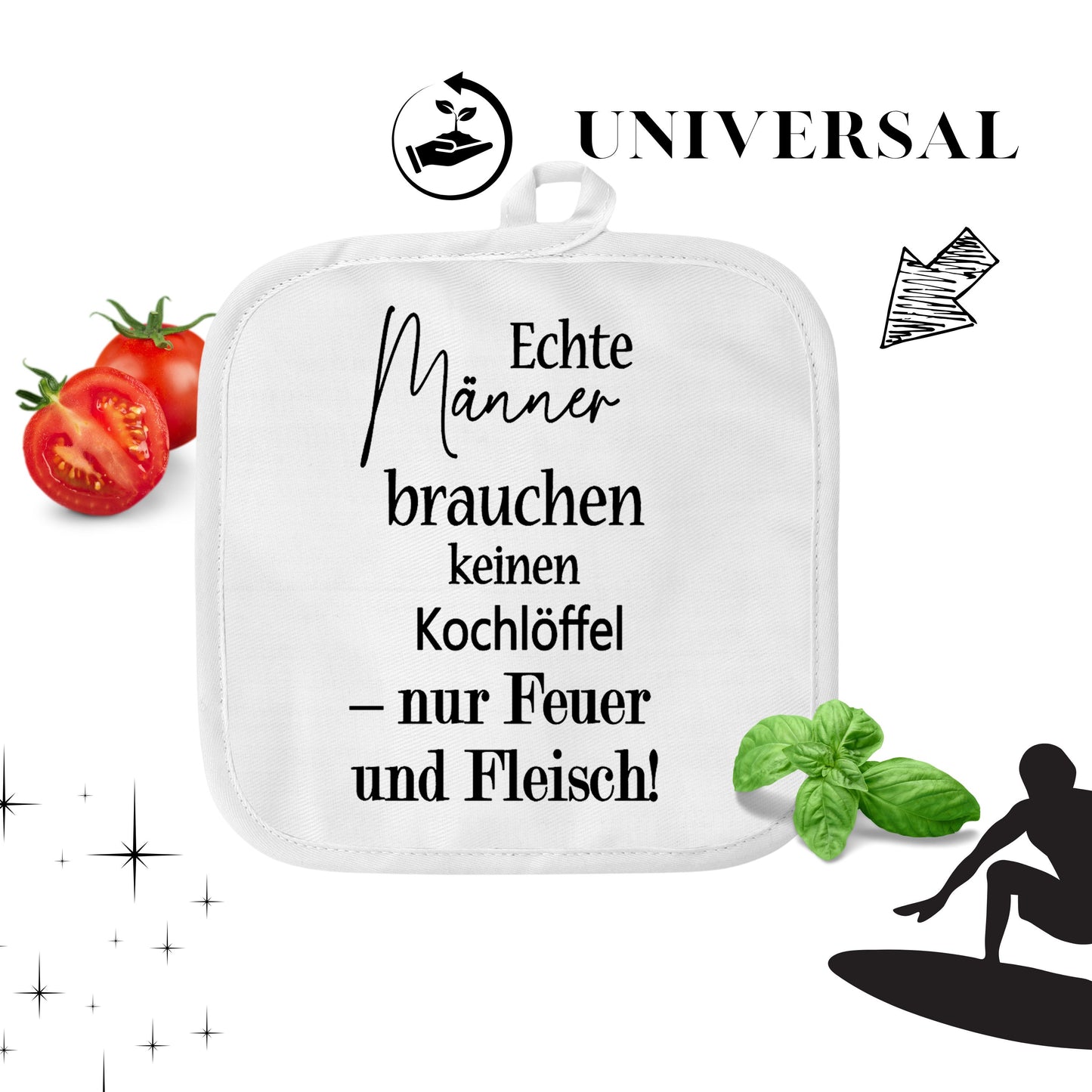 Geschenk für Papas - lustiges Grill Geschenk - Topfhandschuhe