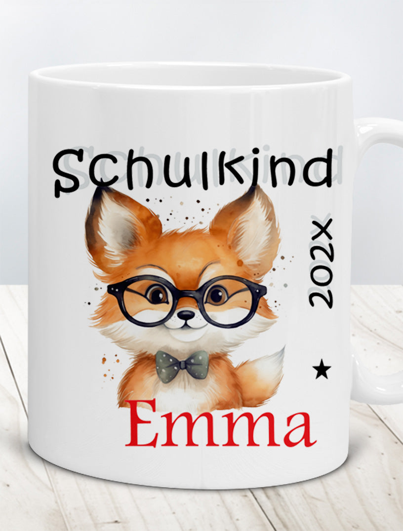 Geschenke zur Einschulung Ideen Patenkind - Tasse mit Namen