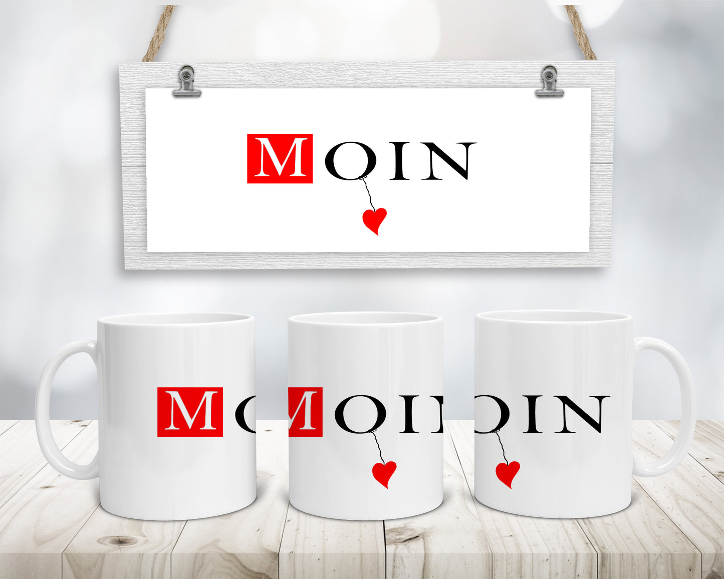 Tasse „Moin“ mit Herz