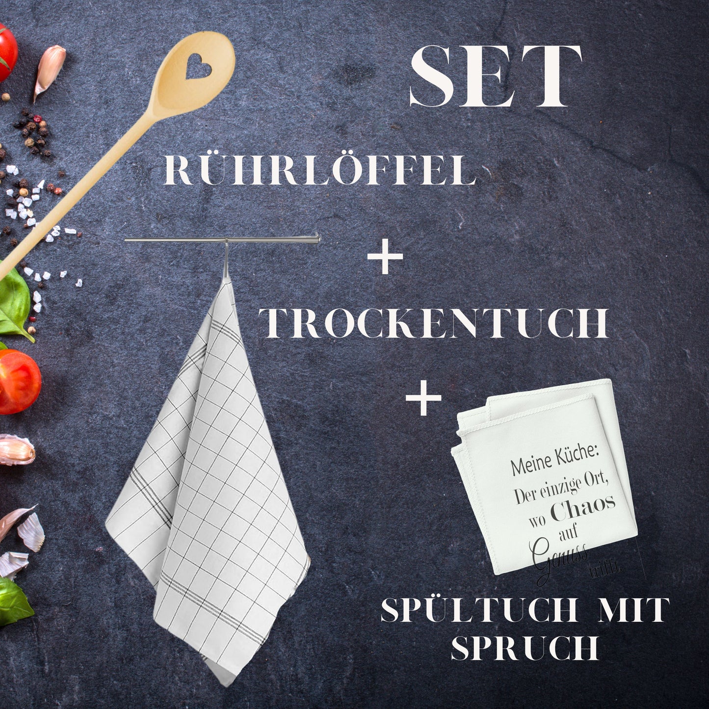 Originelle Geschenke für Manner - Küchen-Set mit Spruch
