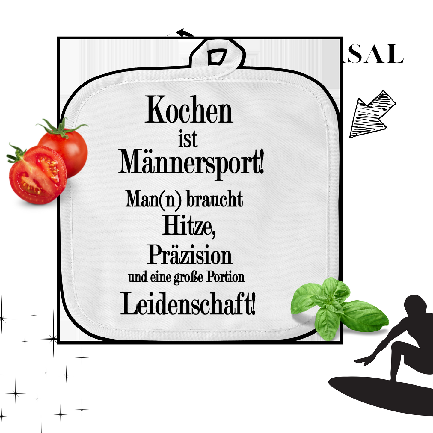 Papa Geschenke - lustiges Grill Geschenk - Topfhandschuhe