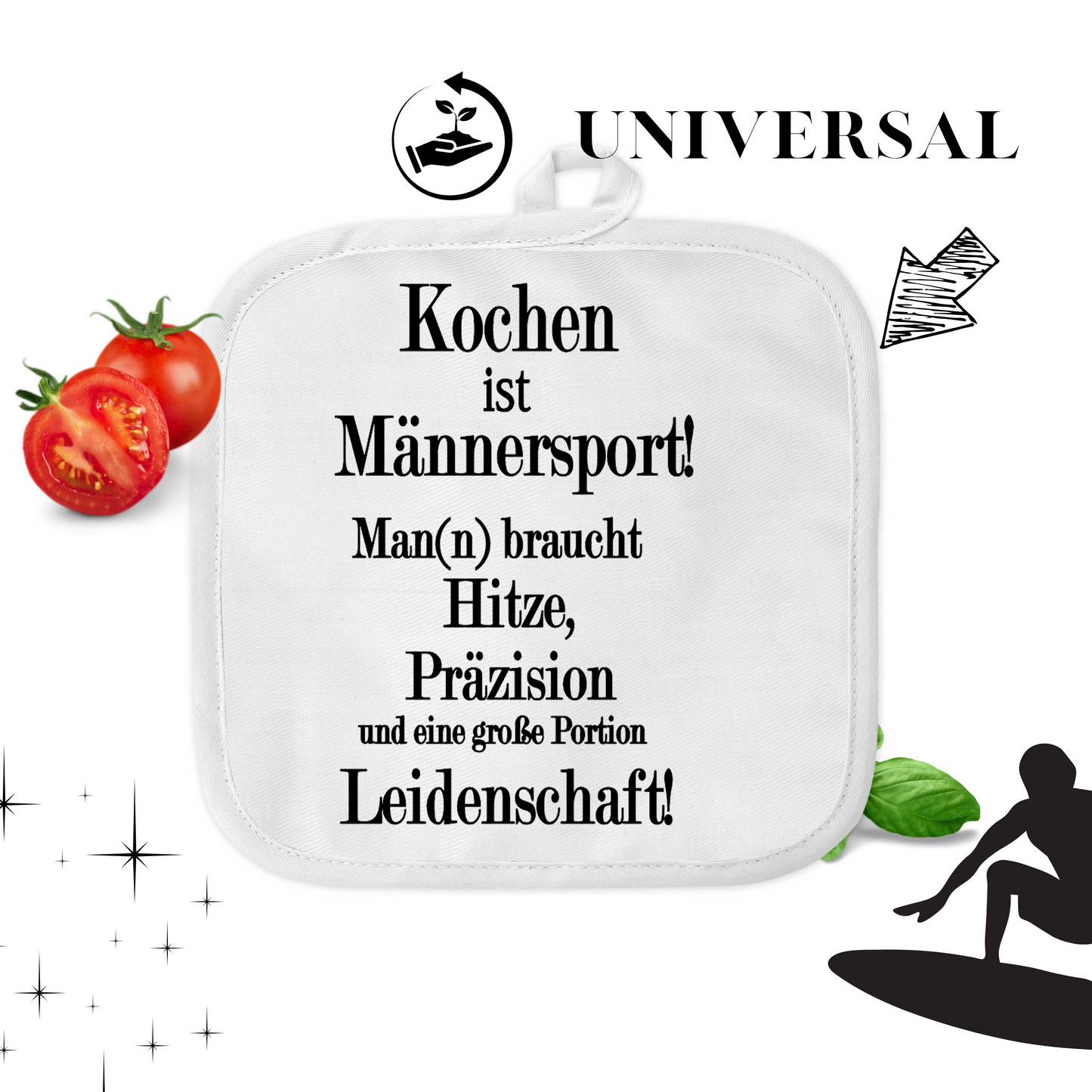 Papa Geschenke - lustiges Grill Geschenk - Topfhandschuhe