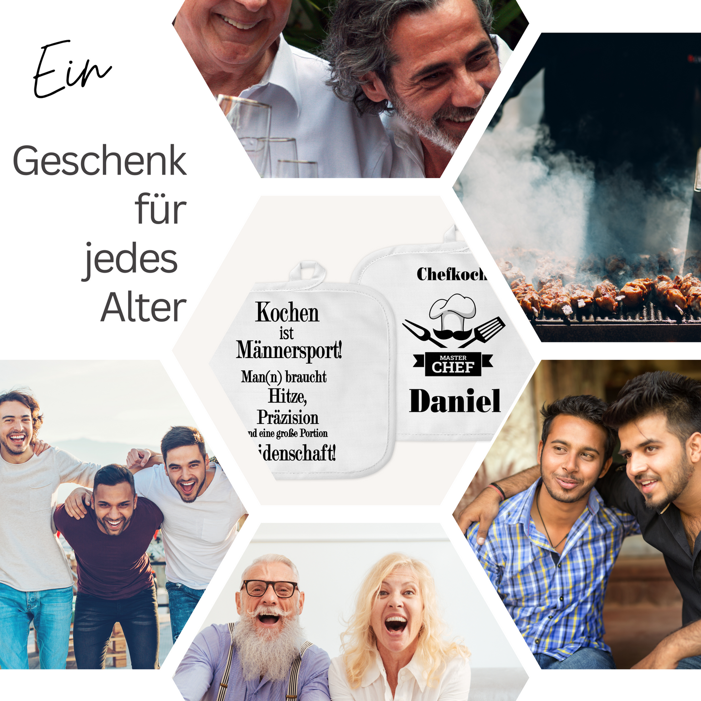 Papa Geschenke - lustiges Grill Geschenk - Topfhandschuhe