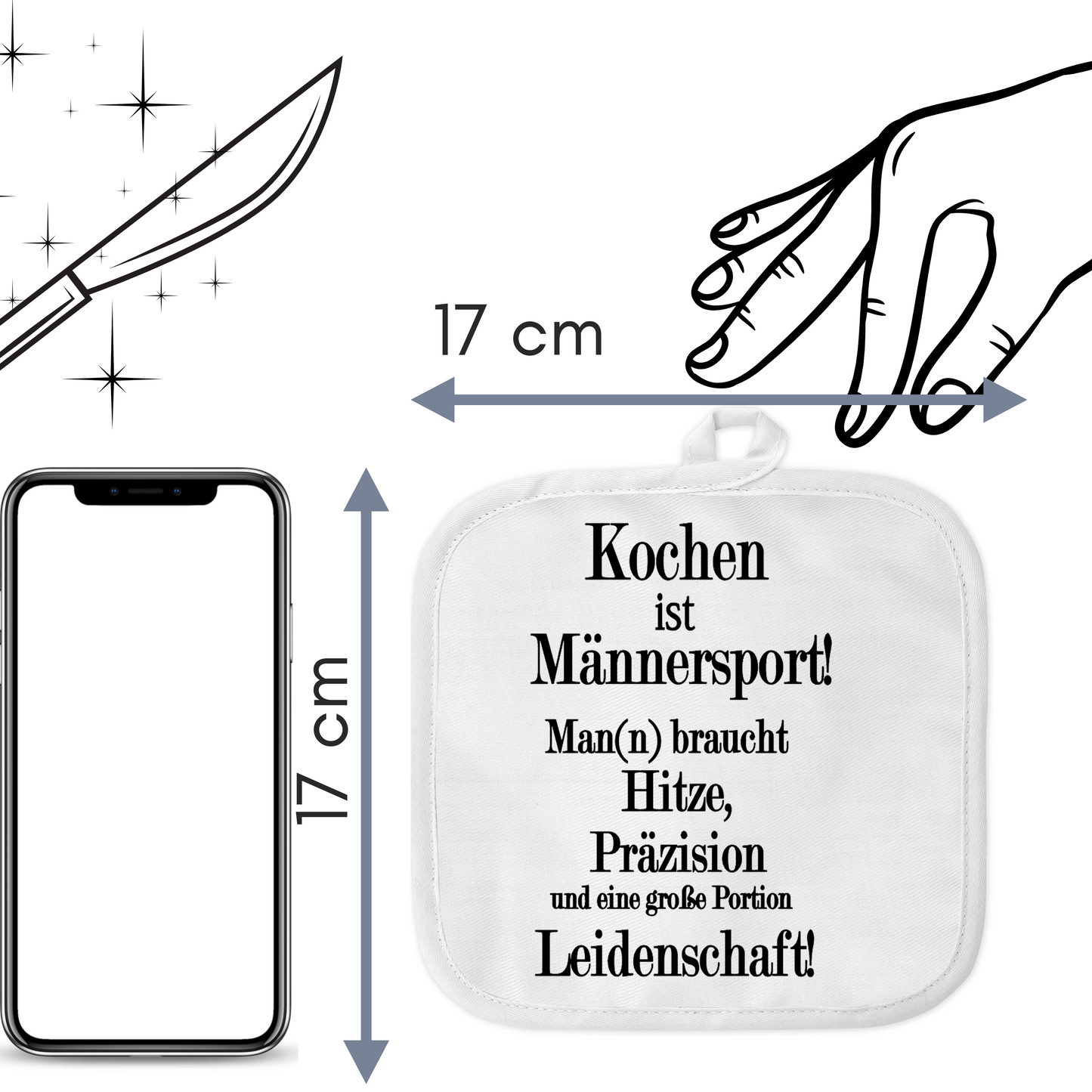 Papa Geschenke - lustiges Grill Geschenk - Topfhandschuhe