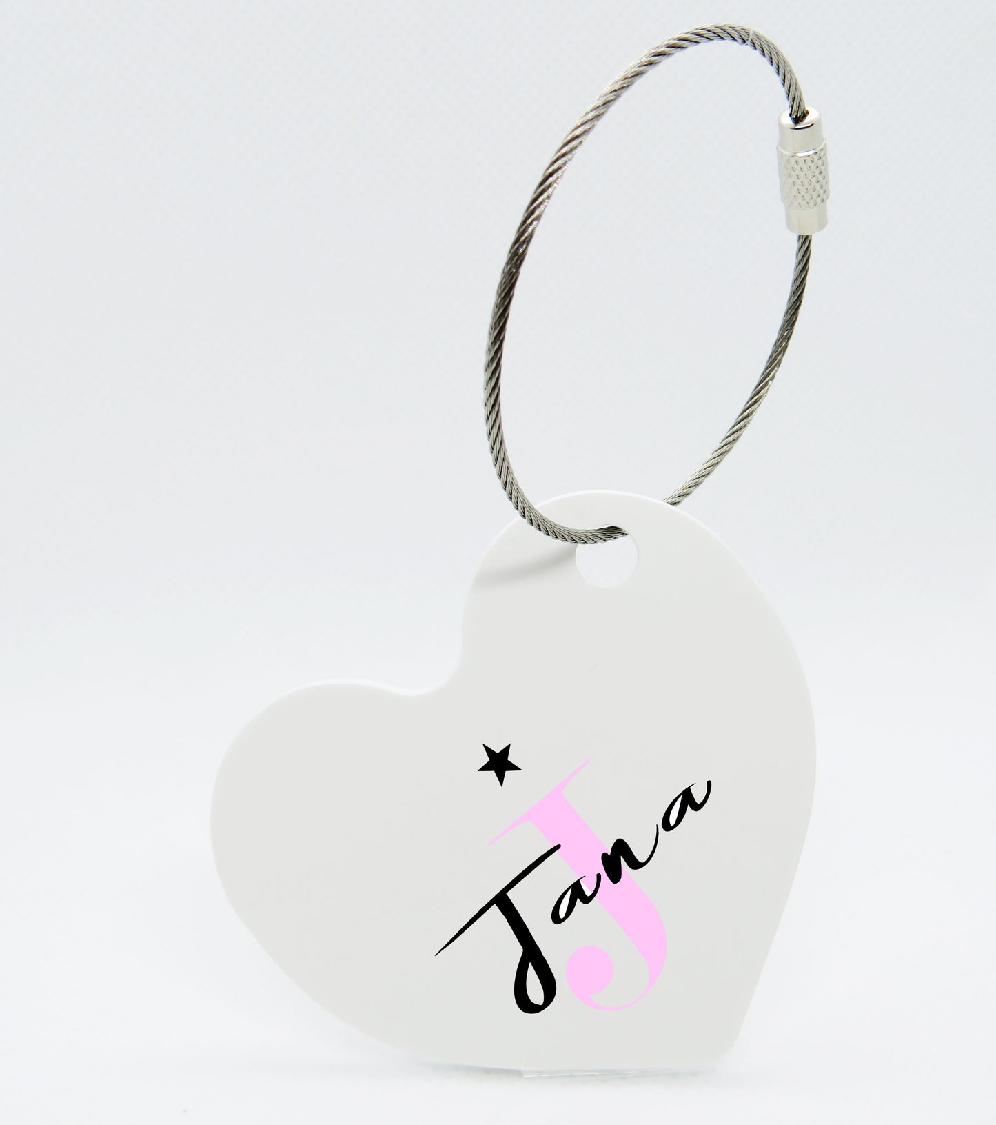 Personalisierter Schlüsselanhänger mit Name Monogramm - Kleine Geschenkidee