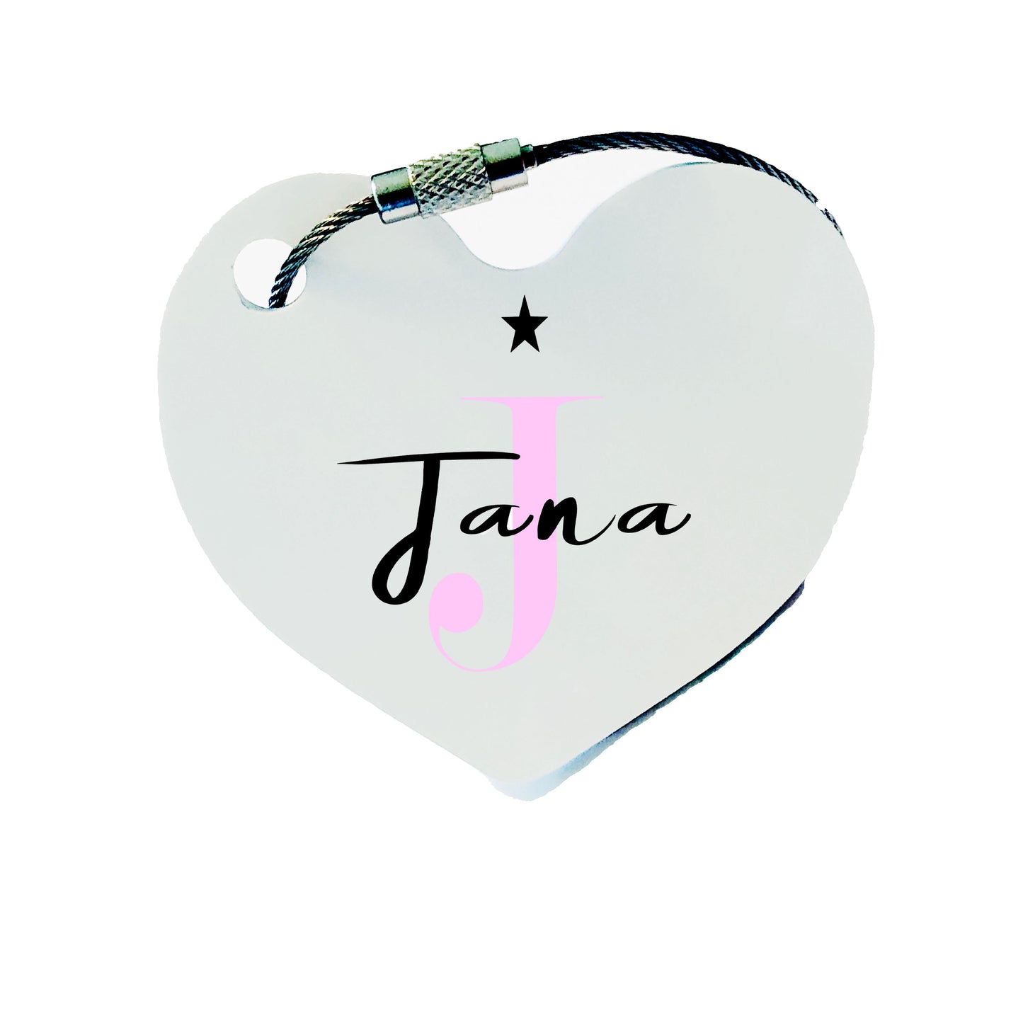 Personalisierter Schlüsselanhänger mit Name Monogramm - Kleine Geschenkidee
