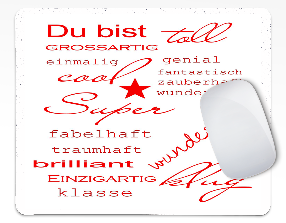 Ausgefallene Weihnachtsgeschenke für Kunden - Mousepad / Mauspad als kleines Geschenk - Verschiedene Motive