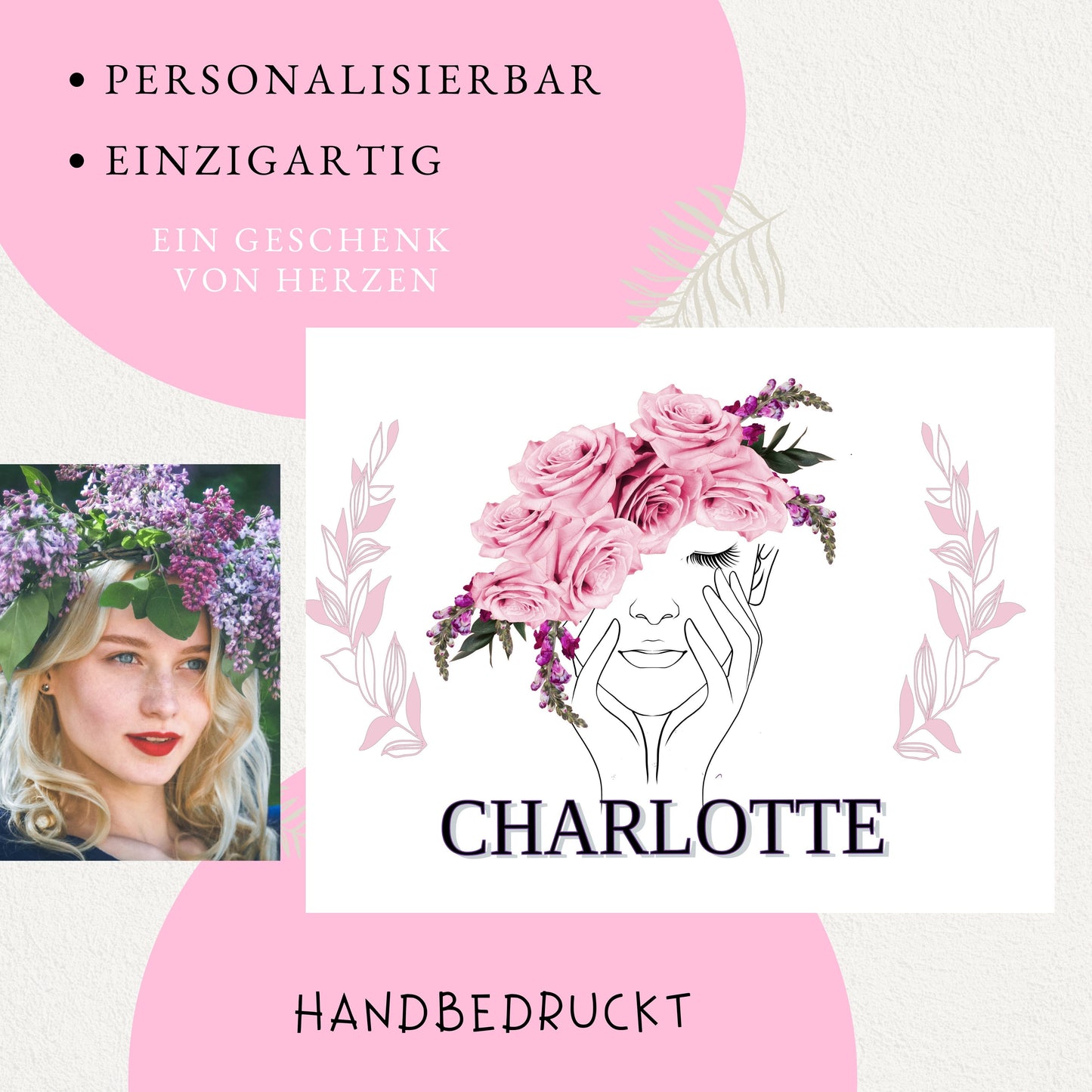 Schultüte für Mädchen personalisiert mit Namen - Deine Zuckertüte zur Einschulung - 70 cm groß pink - NEU