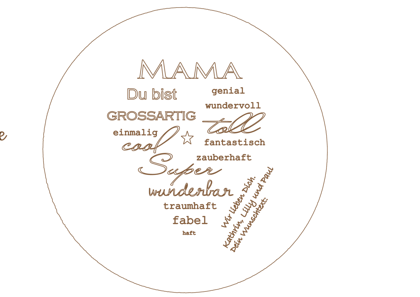 Weihnachtsgeschenk Mama