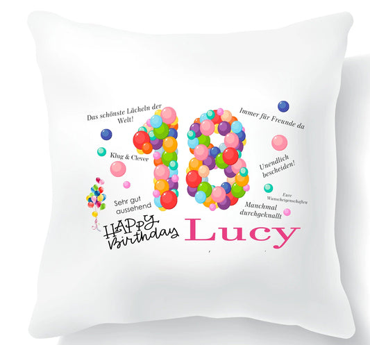 18 Geburtstag Frau Geschenk - Geburtstagsgeschenk Namen personalisiert