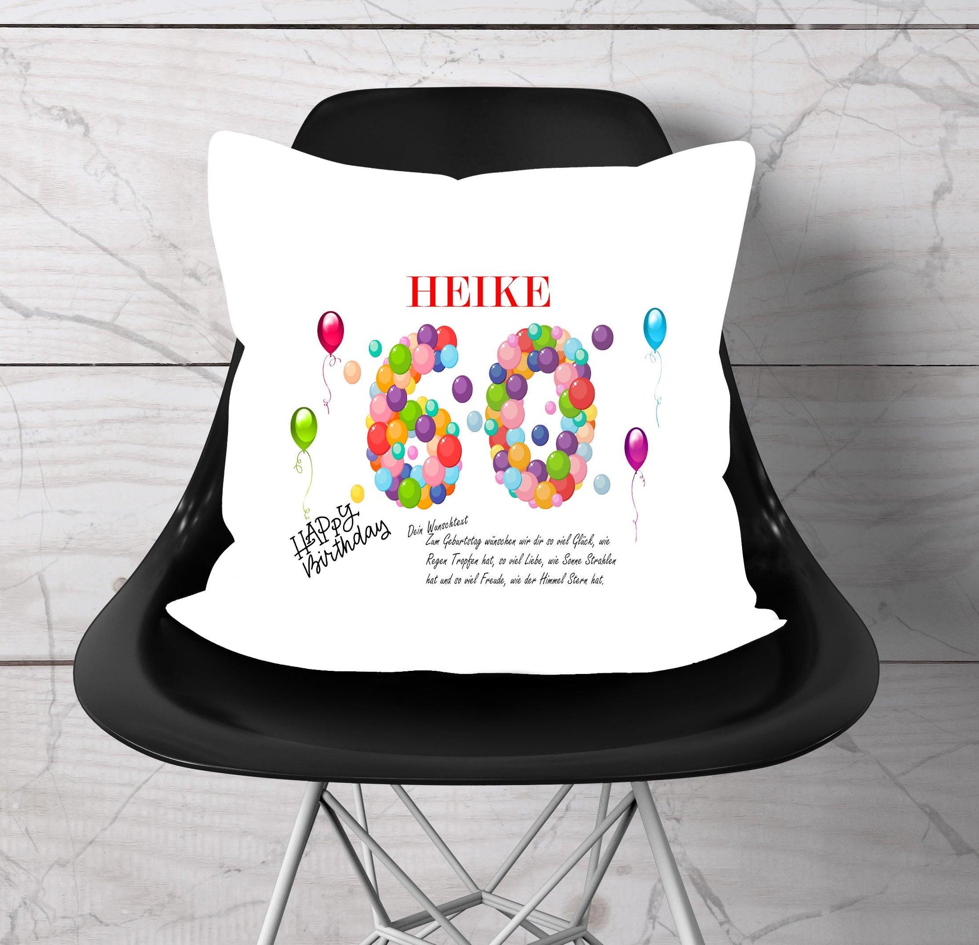 60 Geburtstag Frau Geschenk - Geburtstagsgeschenk personalisiert