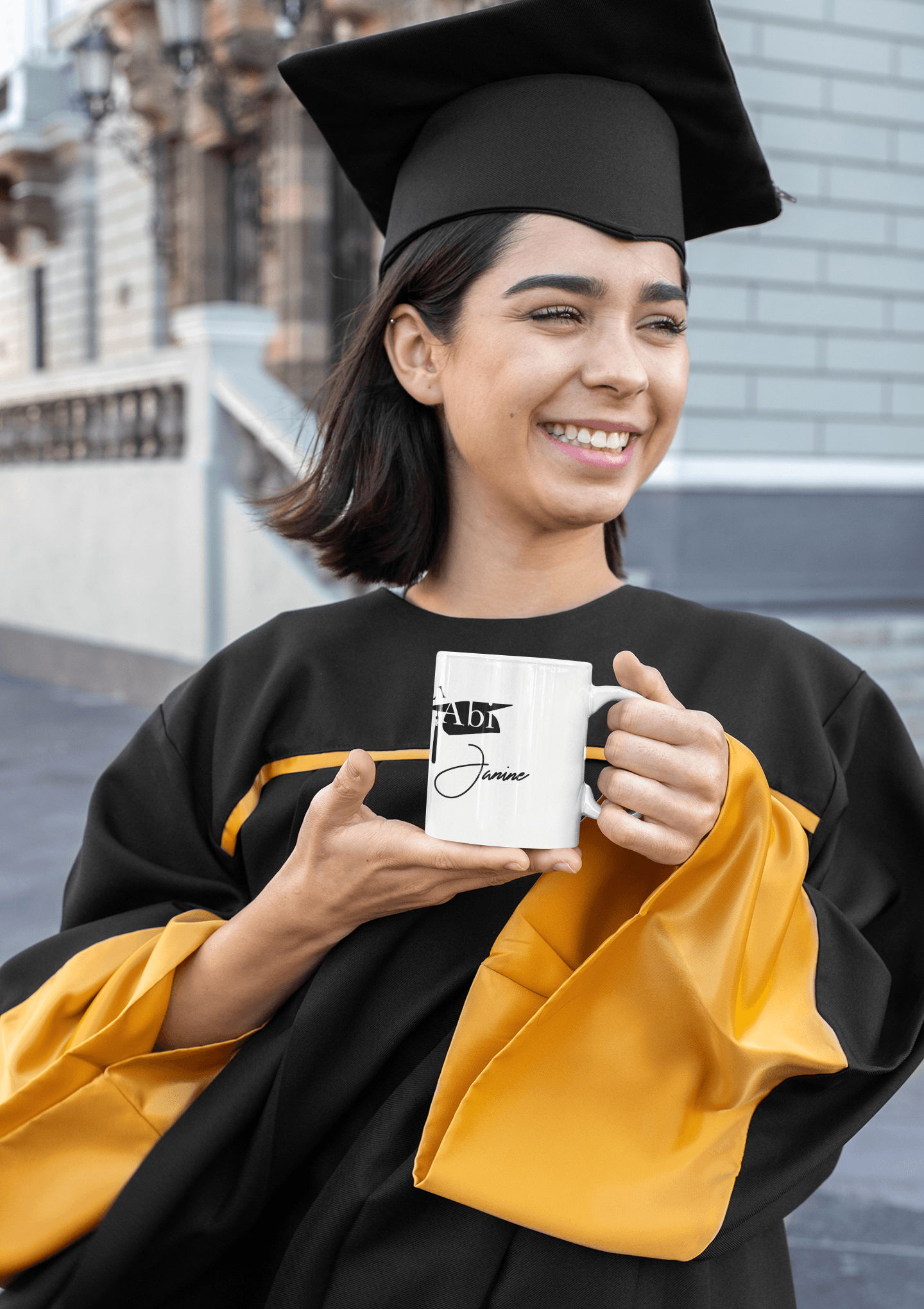 Geschenke zum Abitur - Abitur Geschenk Junge Mädchen - Geschenk Idee Abi 2024 - Tasse mit Namen personalisiert