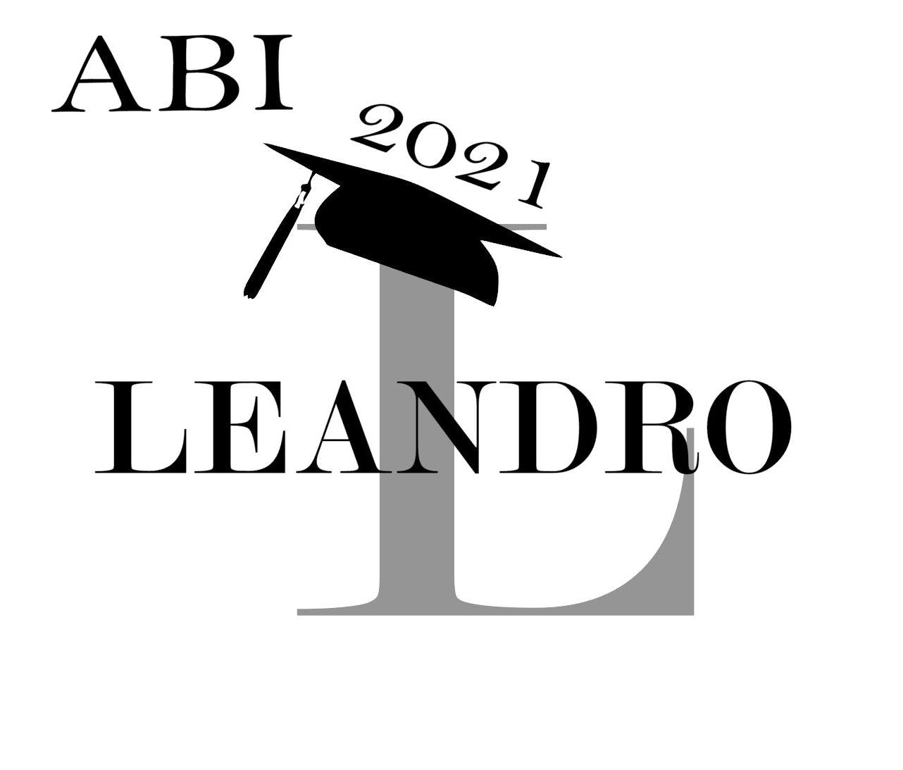Geschenke zum Abitur - Abi Geschenk-Idee Jungen & Mädchen 2024- Tasse mit Namen personalisiert - bestandenes Abi