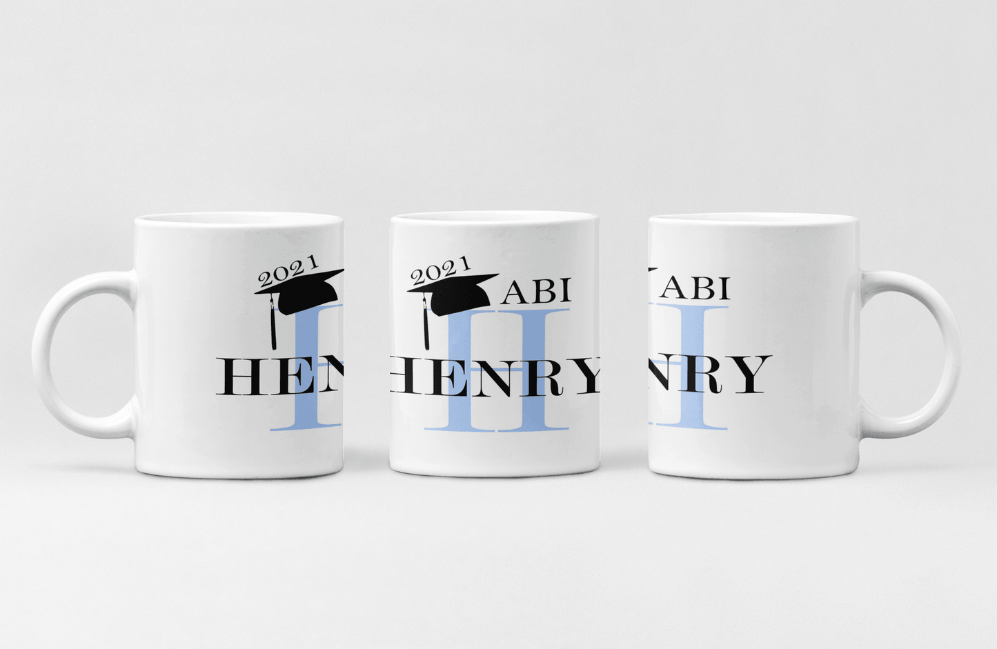 Geschenke zum Abitur - Abi Geschenk-Idee Jungen & Mädchen 2024 - Tasse mit Namen personalisiert