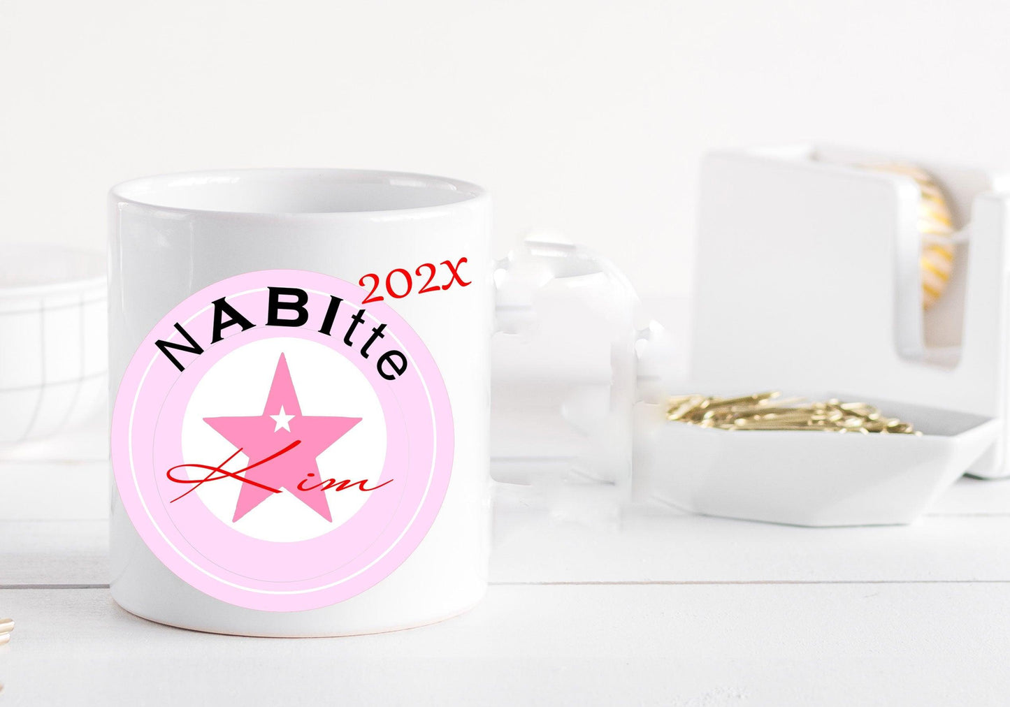 Geschenke zum Abitur - Abi Geschenk Mädchen 2024 - Tasse mit Namen personalisiert