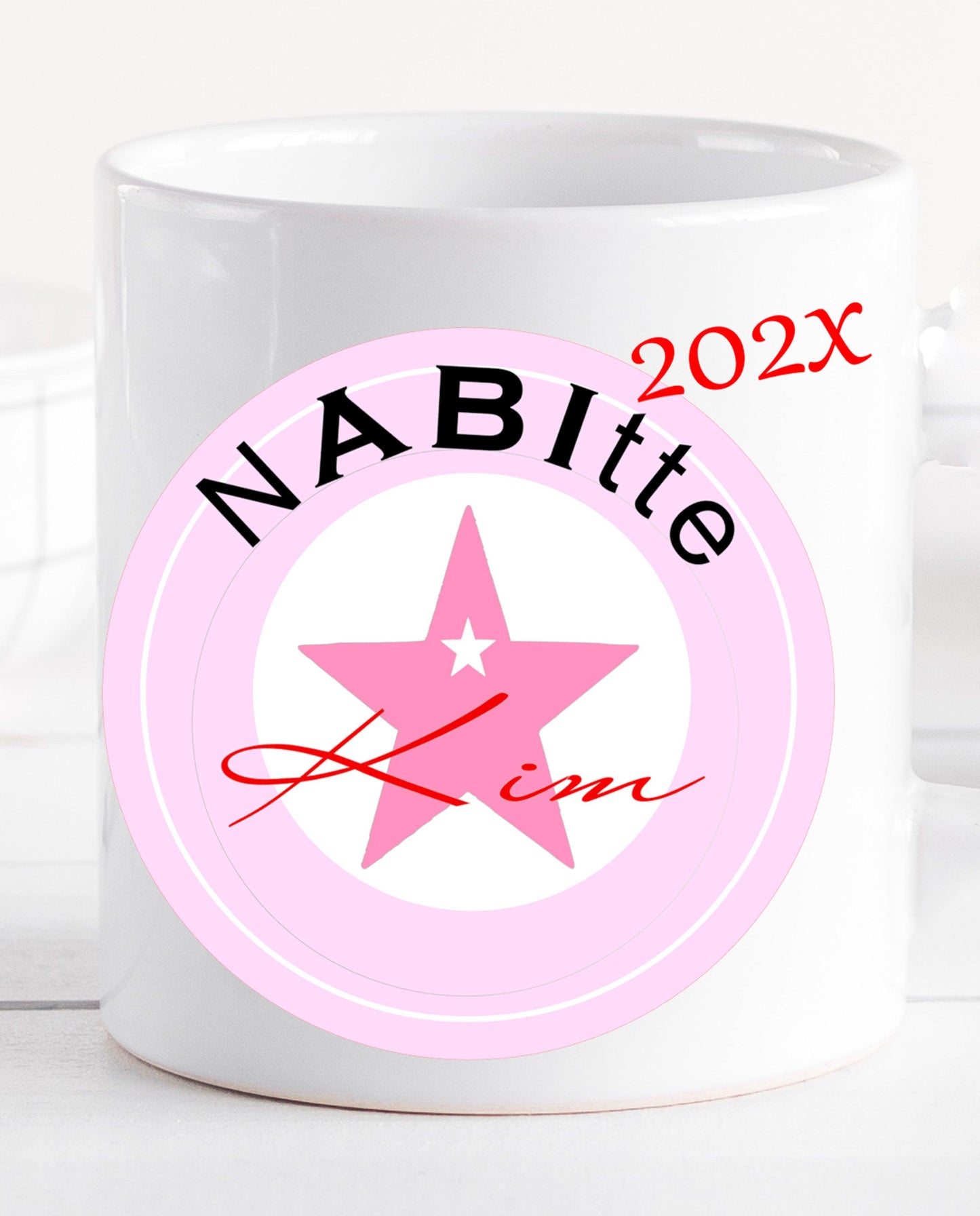 Geschenke zum Abitur - Abi Geschenk Mädchen 2024 - Tasse mit Namen personalisiert