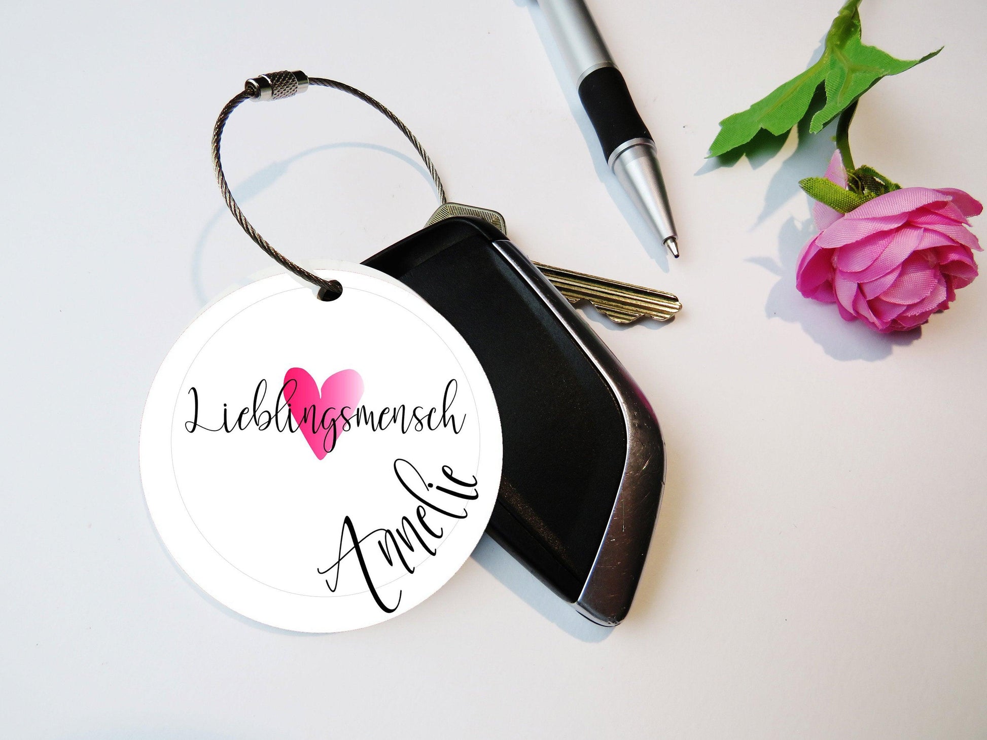 Dankeschön Geschenk - Schlüsselanhänger personalisiert Namen
