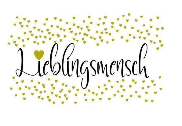 EMAILLE  TASSE Geschenk Lieblingsmensch - Emaille Becher