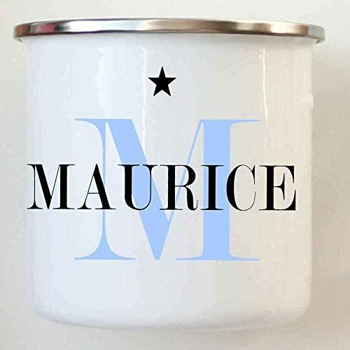 Emaille Becher Tasse - kleines Geschenk - Tasse mit Namen Jungen / Männer