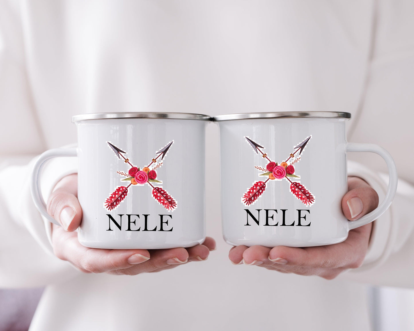Emaille-Tasse - Geschenk beste Freundin