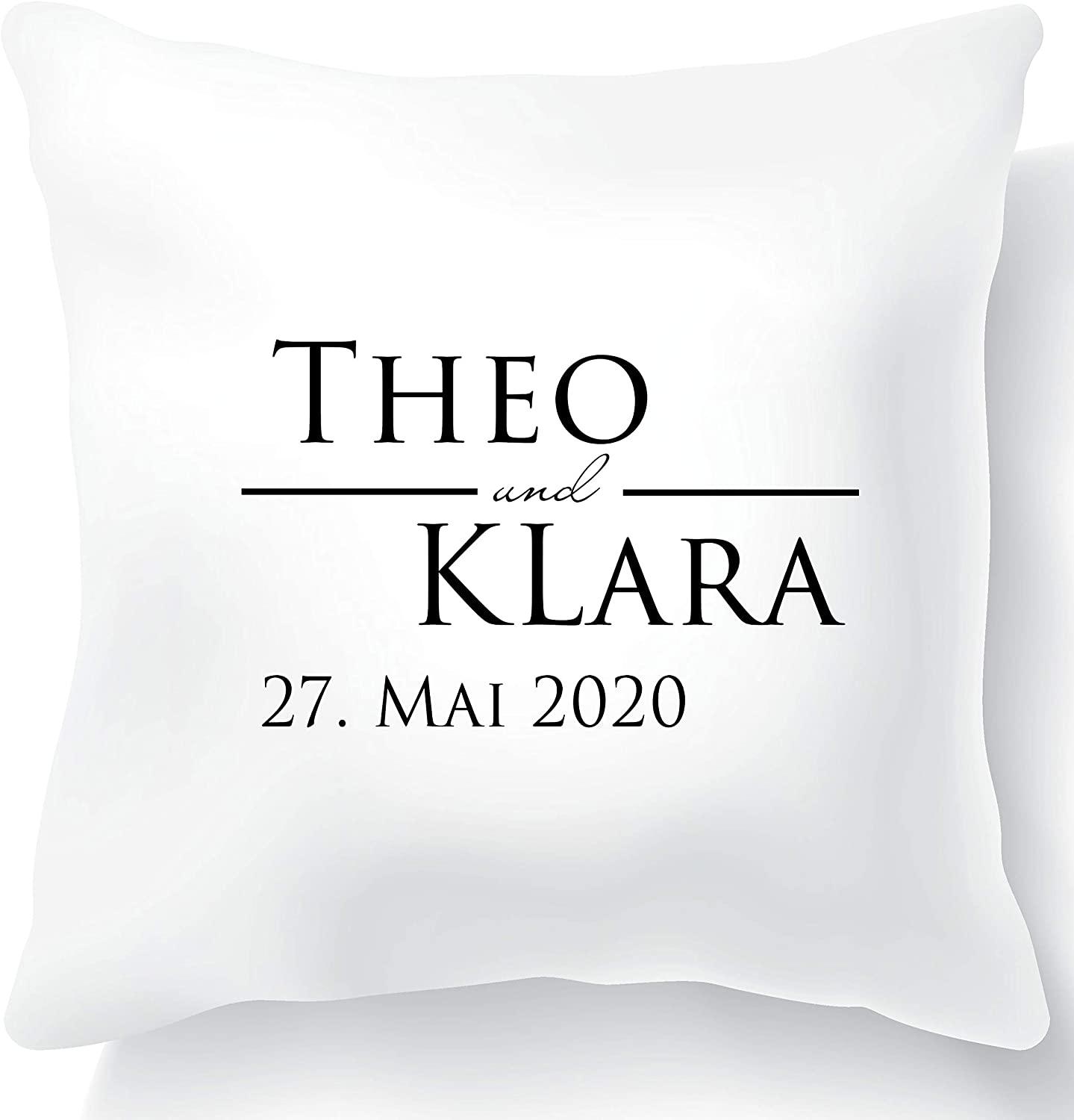 Exclusive Hochzeitsgeschenke - Geldgeschenke Verpackung zur Hochzeit - personalisiertes Kissen