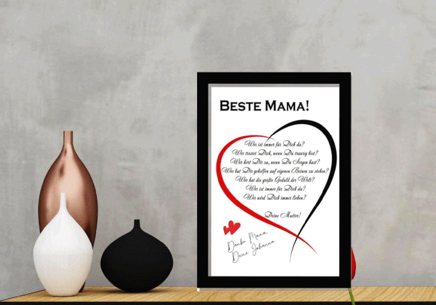 Muttertag Geschenk Mama individuell personalisiert - Geburtstagsgeschenk