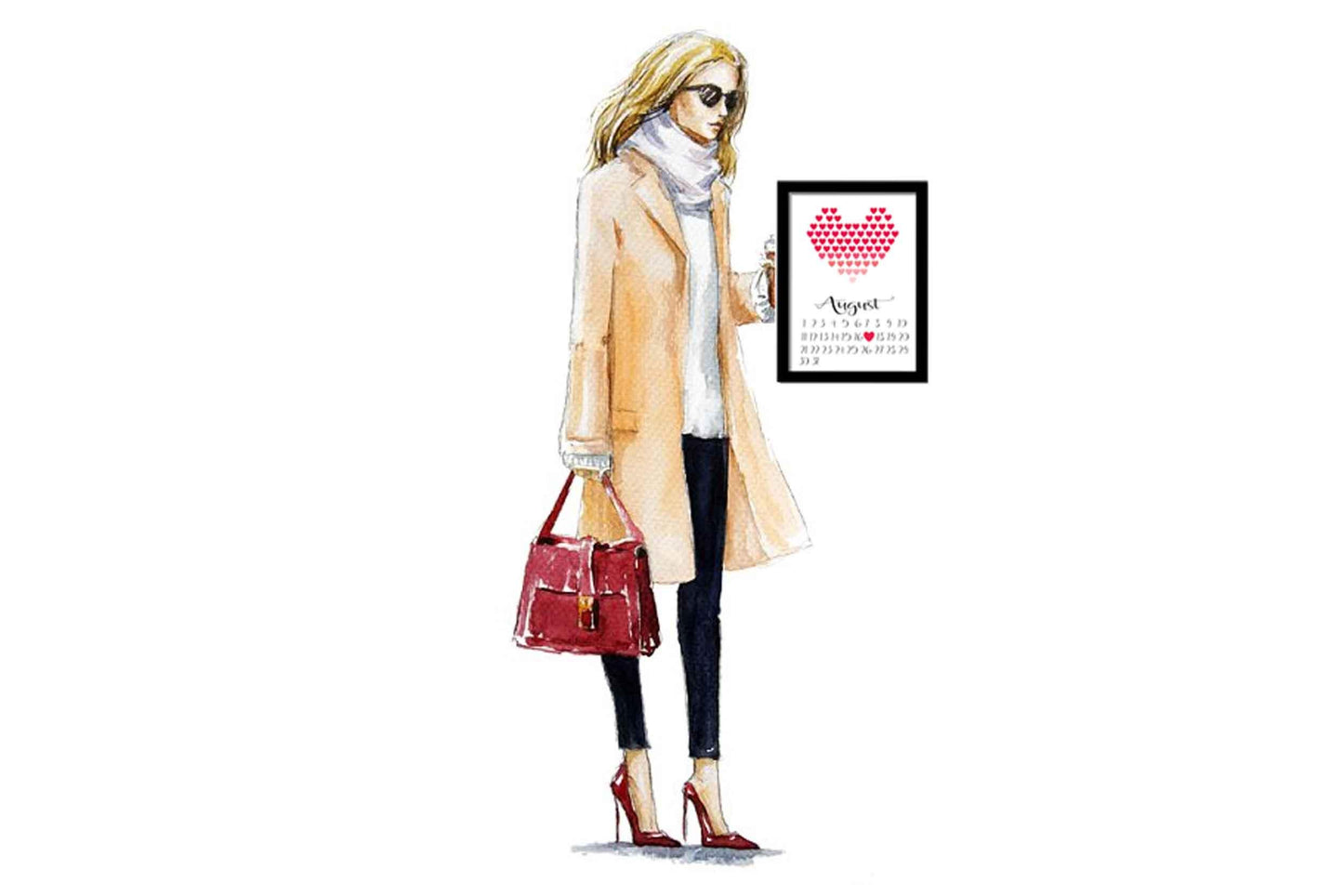 BFF Bild Hände - Geschenk für die beste Freundin - personalisiert mit Namen