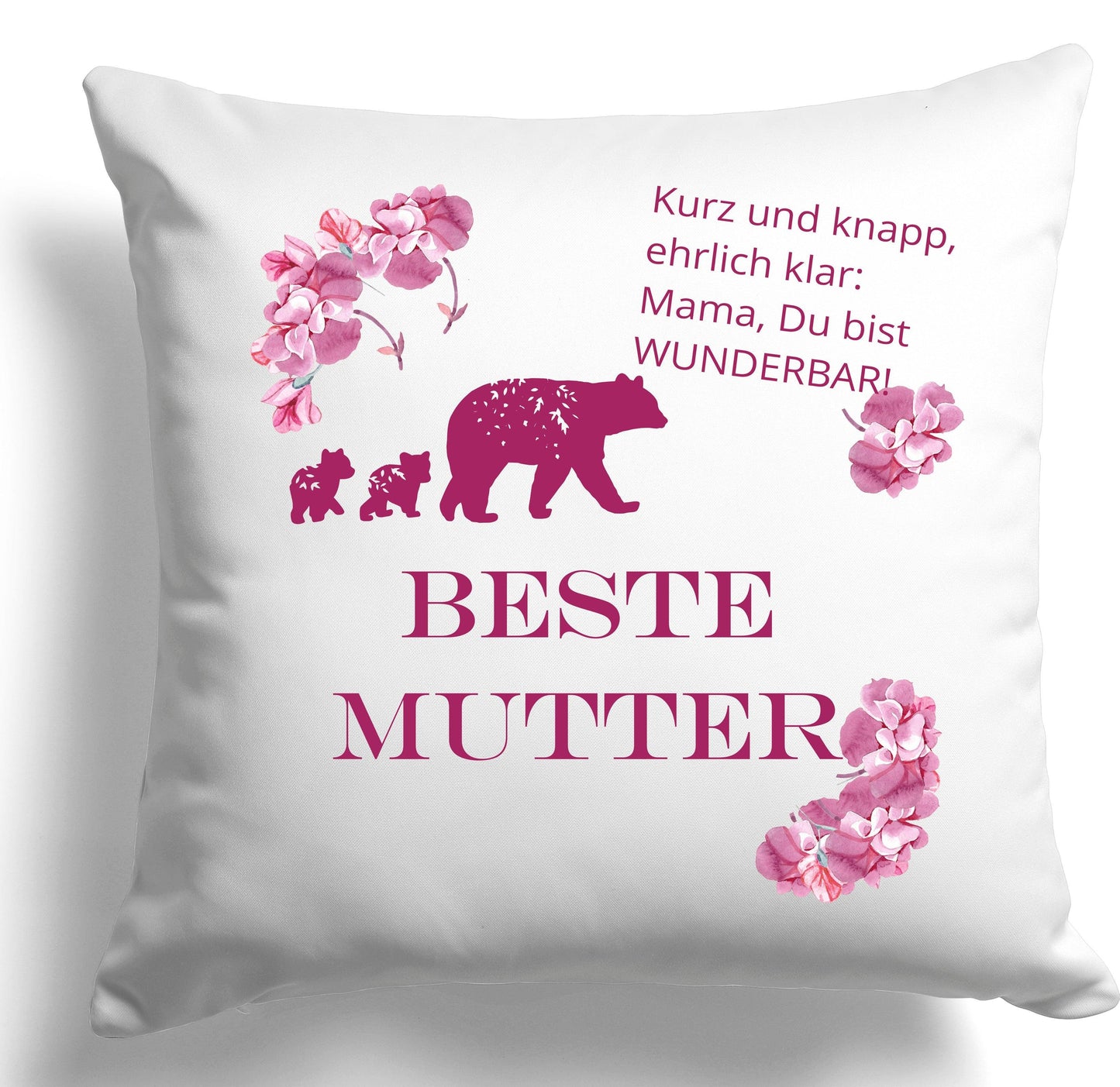 Geschenk Weihnachten Mama / Kissen-Bezug für die Allerbeste Welt-Beste Mama Schwiegermutter / von Tochter Sohn Geschwister Kinder