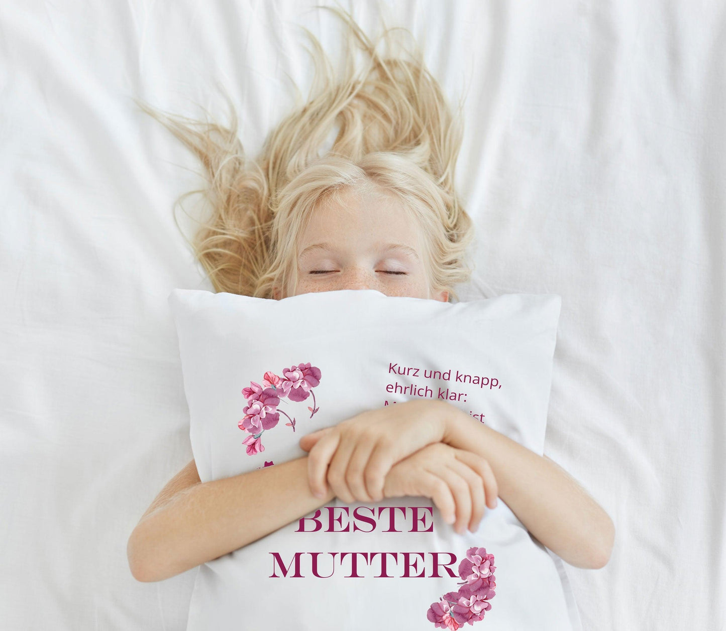 Geschenk Weihnachten Mama / Kissen-Bezug für die Allerbeste Welt-Beste Mama Schwiegermutter / von Tochter Sohn Geschwister Kinder