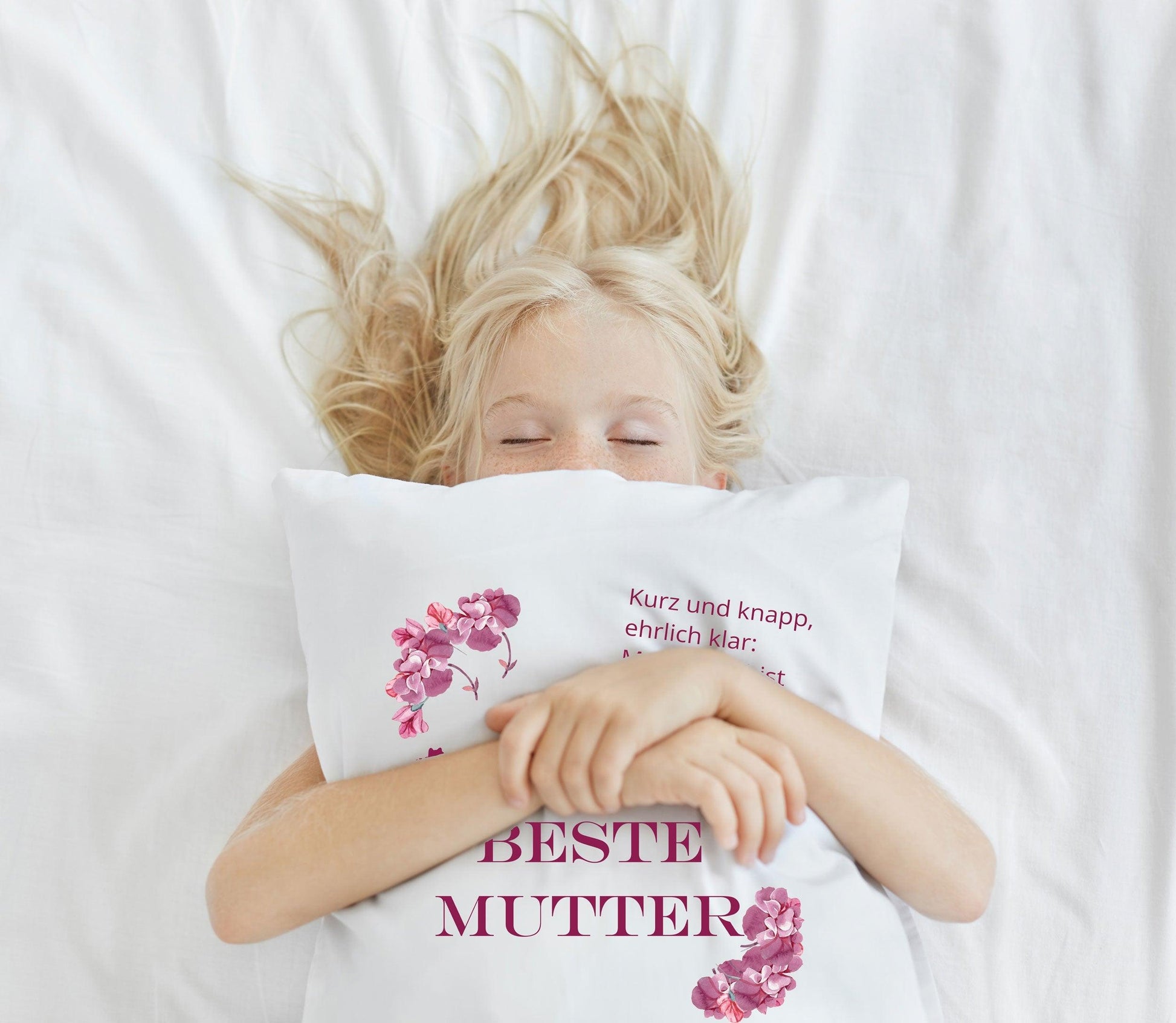 Geschenk Weihnachten Mama / Kissen-Bezug für die Allerbeste Welt-Beste Mama Schwiegermutter / von Tochter Sohn Geschwister Kinder