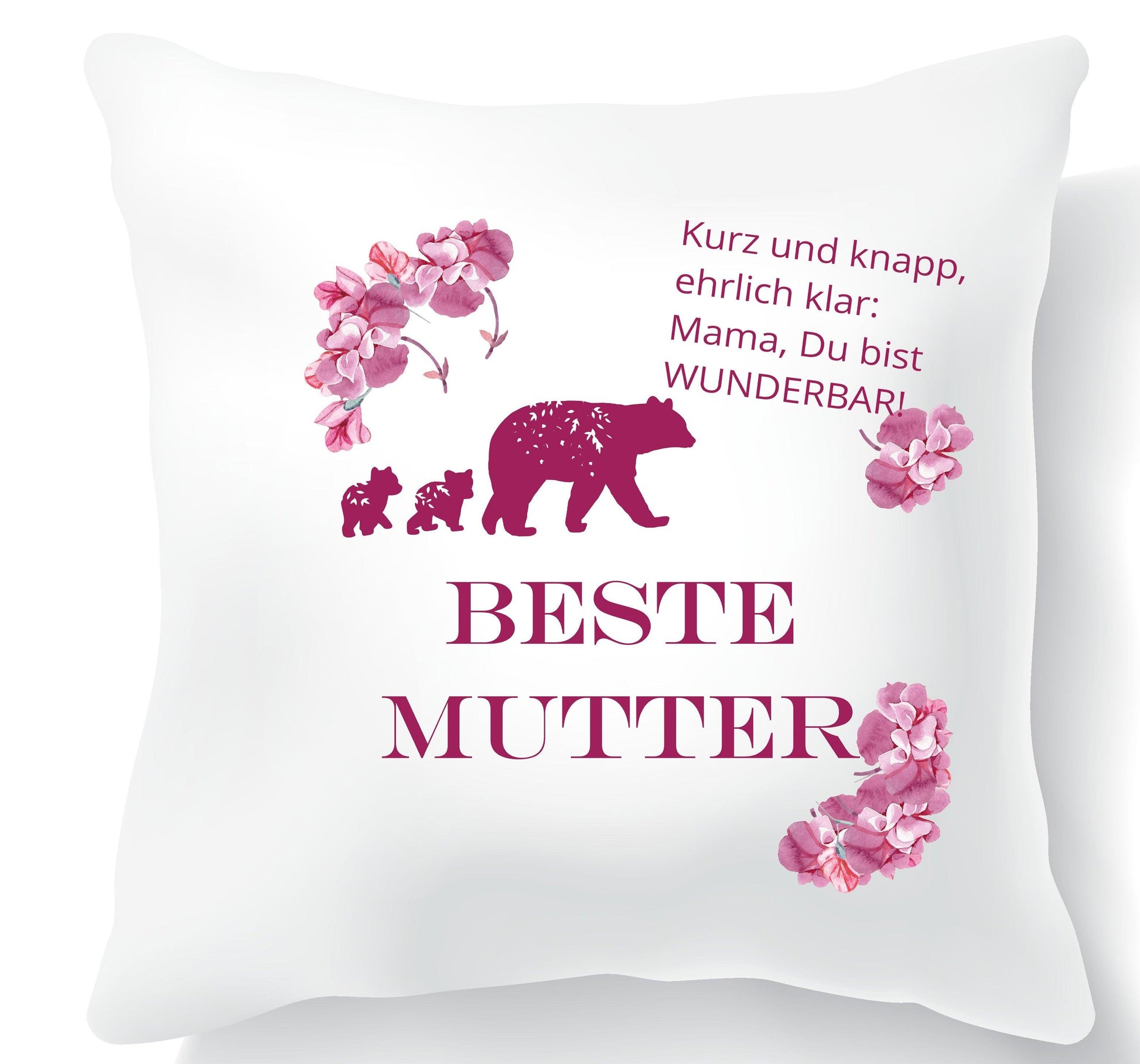 Geschenk Weihnachten Mama / Kissen-Bezug für die Allerbeste Welt-Beste Mama Schwiegermutter / von Tochter Sohn Geschwister Kinder