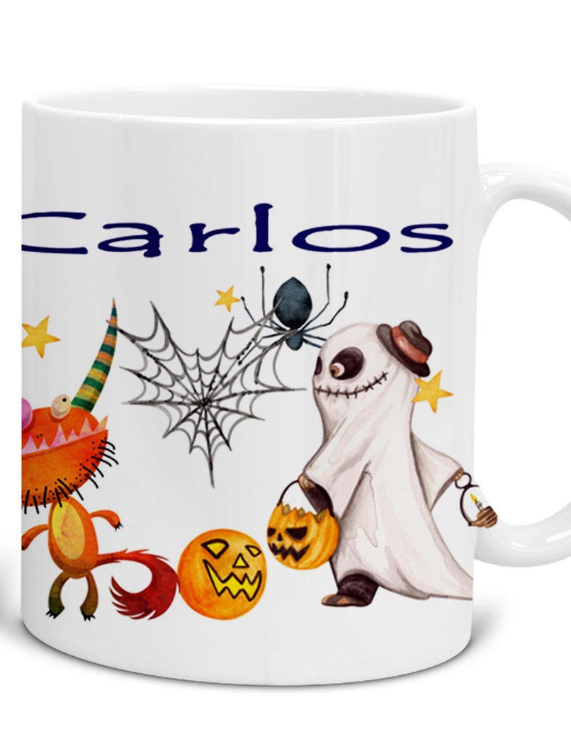Geschenk Halloween Tasse Personalisiert Kinder, Halloween Deko Zarto