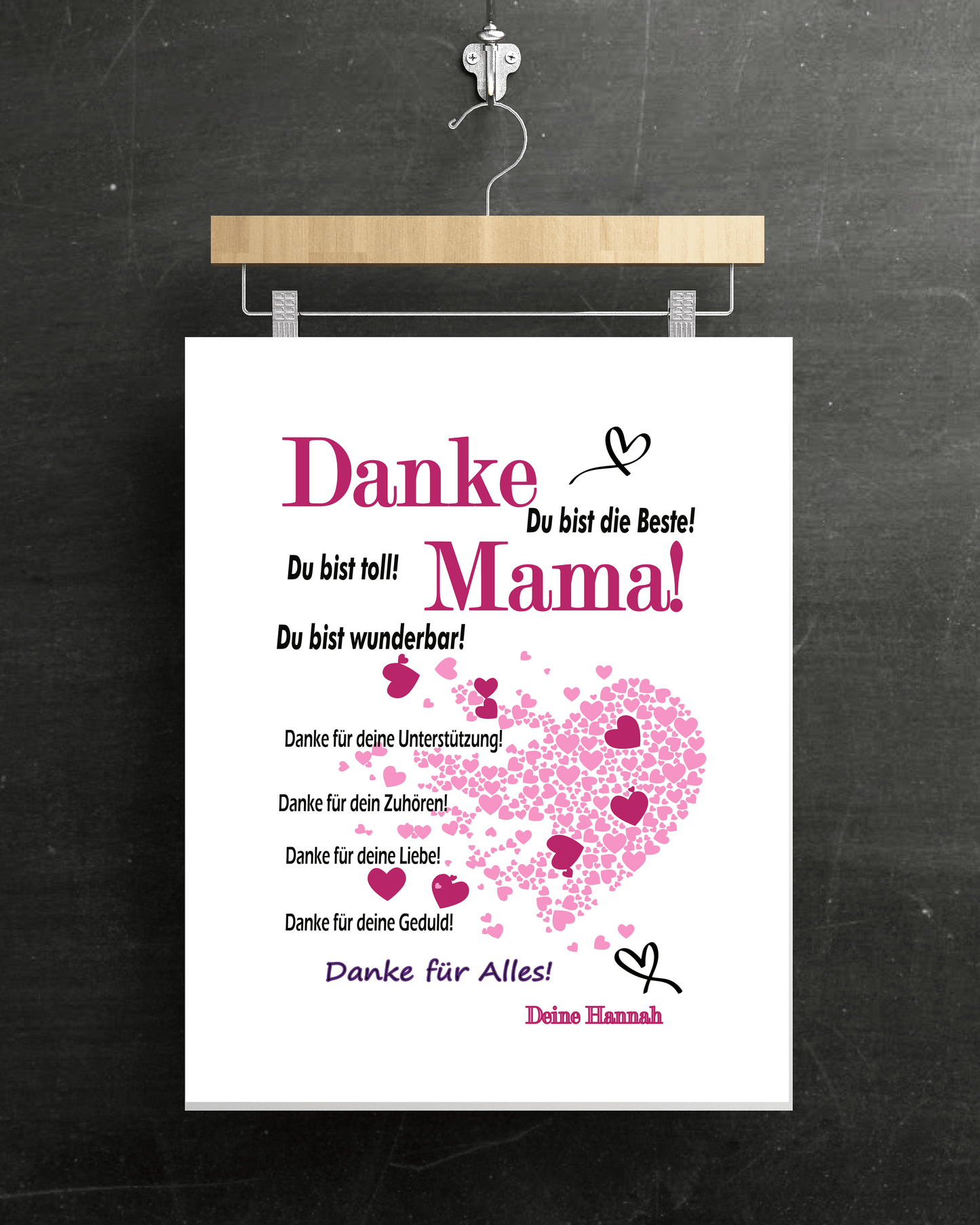 Geschenk beste Mama Mutter personalisiert Weihnachten