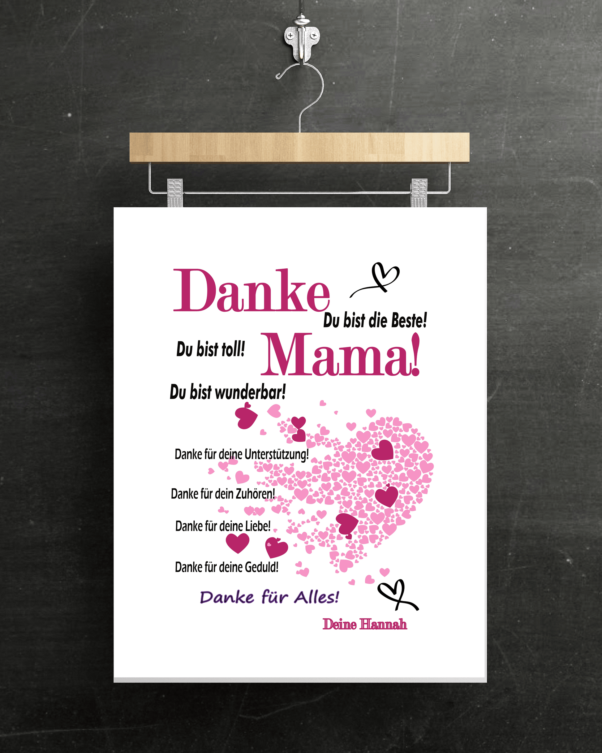 Geschenk beste Mama Mutter personalisiert Weihnachten