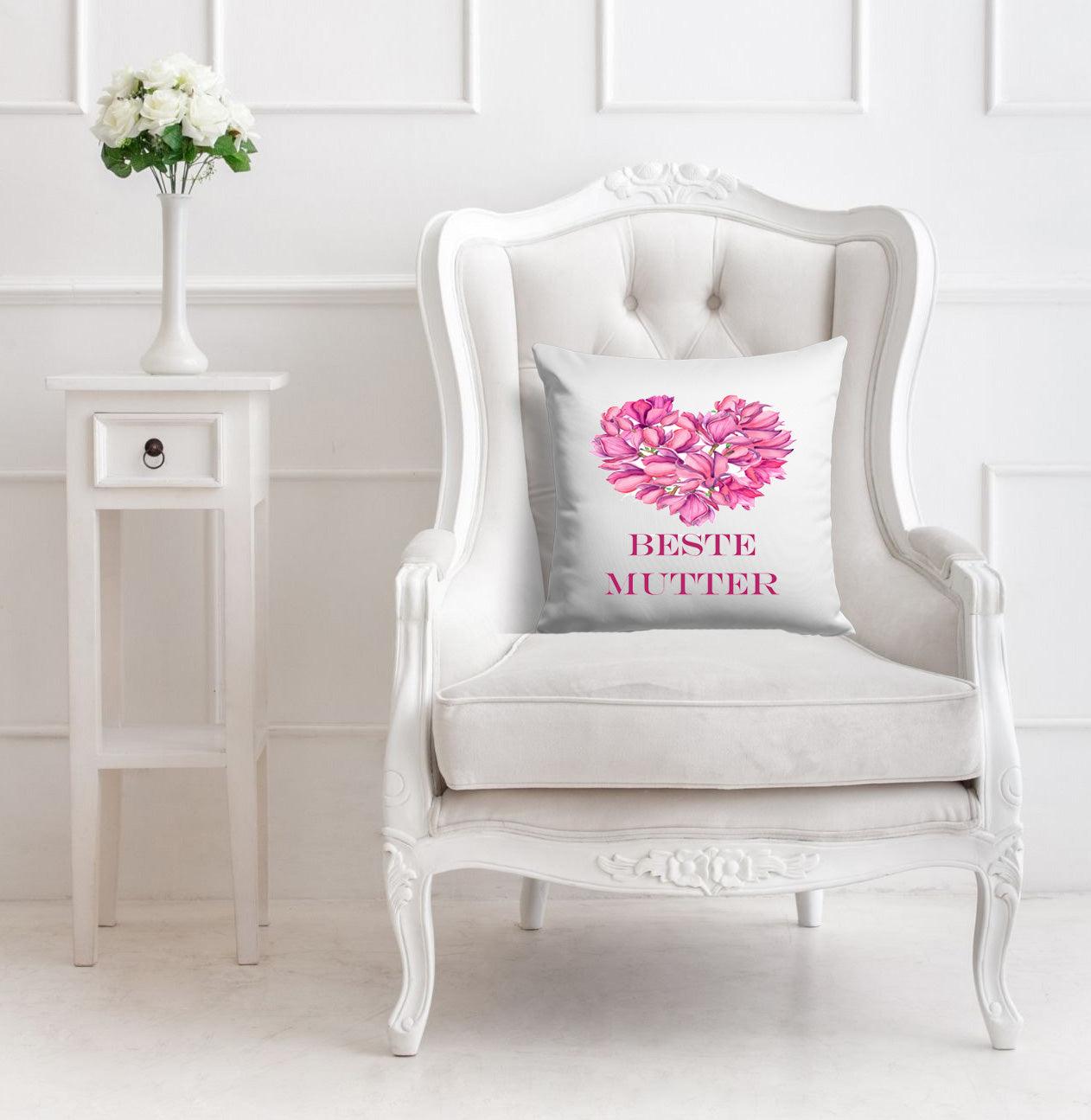 Kissen beste Mama - Geschenk Mama Mutter - Personalisierte GESCHENKIDEE - persönliches Geburtstagsgeschenk Mutter