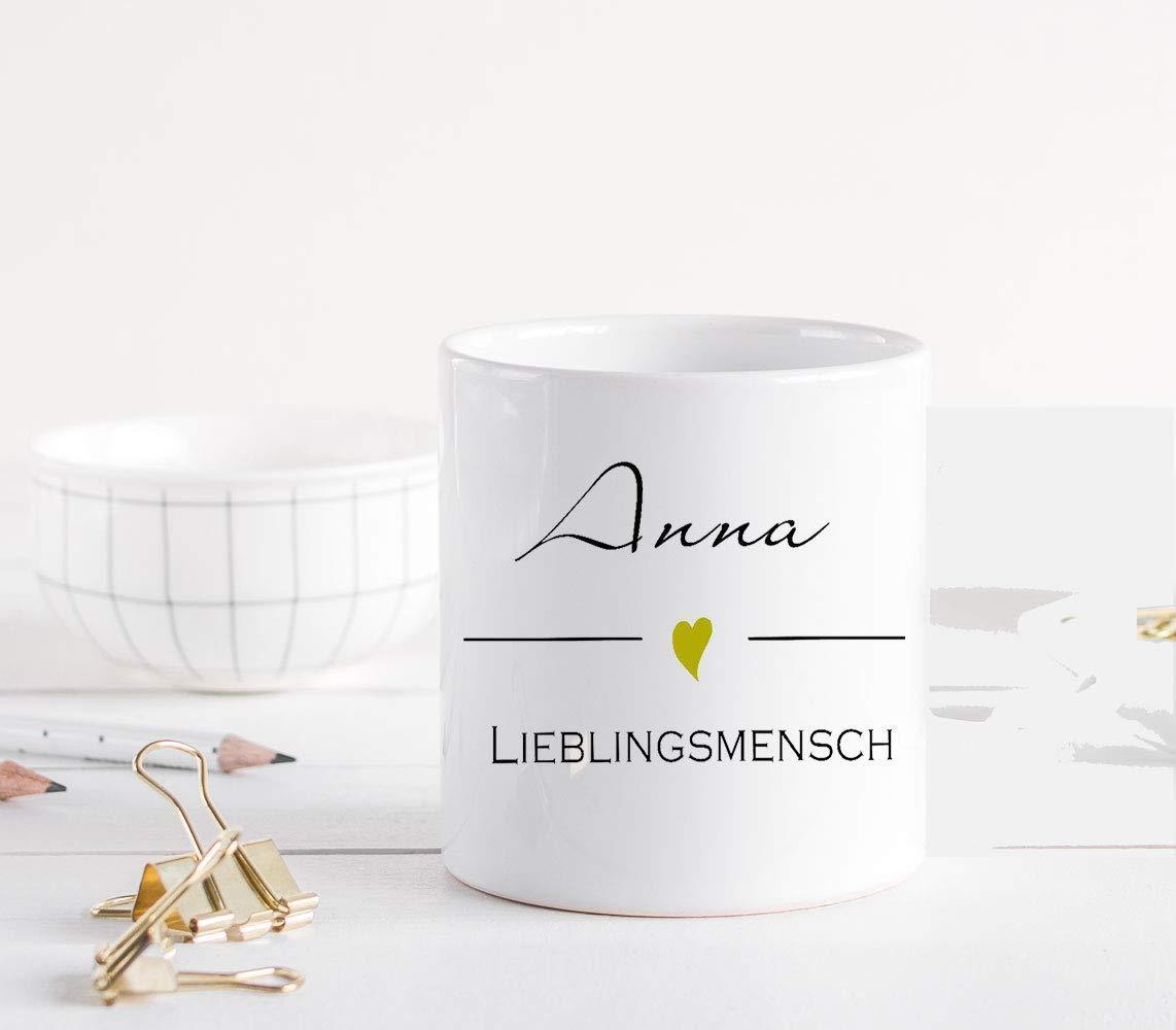 Lieblingsmensch Tasse - Geschenke für Freund Liebe - Tasse Kollegin - Becher mit Henkel als persönliches Geschenk