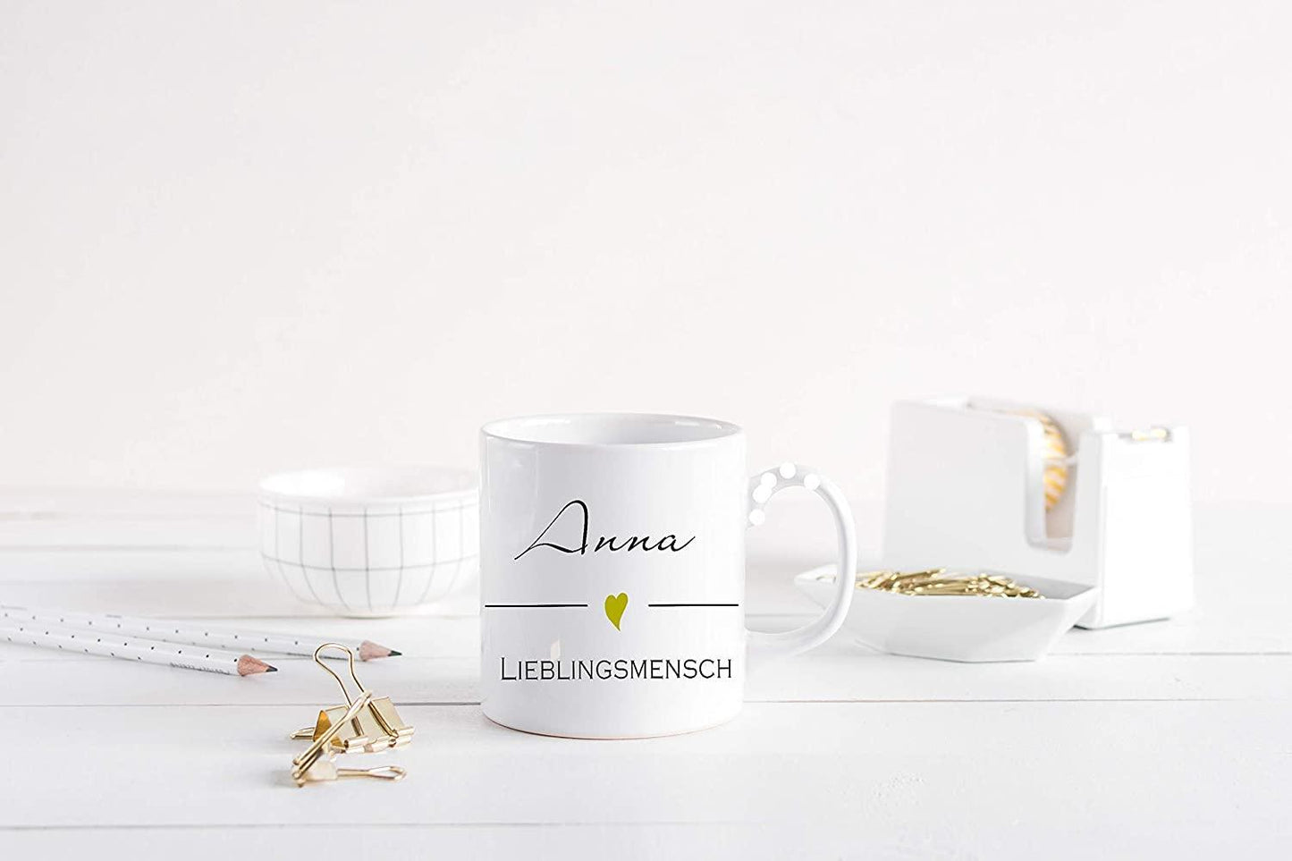Lieblingsmensch Tasse - Geschenke für Freund Liebe - Tasse Kollegin - Becher mit Henkel als persönliches Geschenk