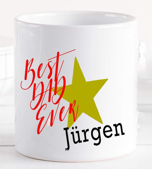 Lustiges Vatertagsgeschenk personalisiert - Best Dad ever