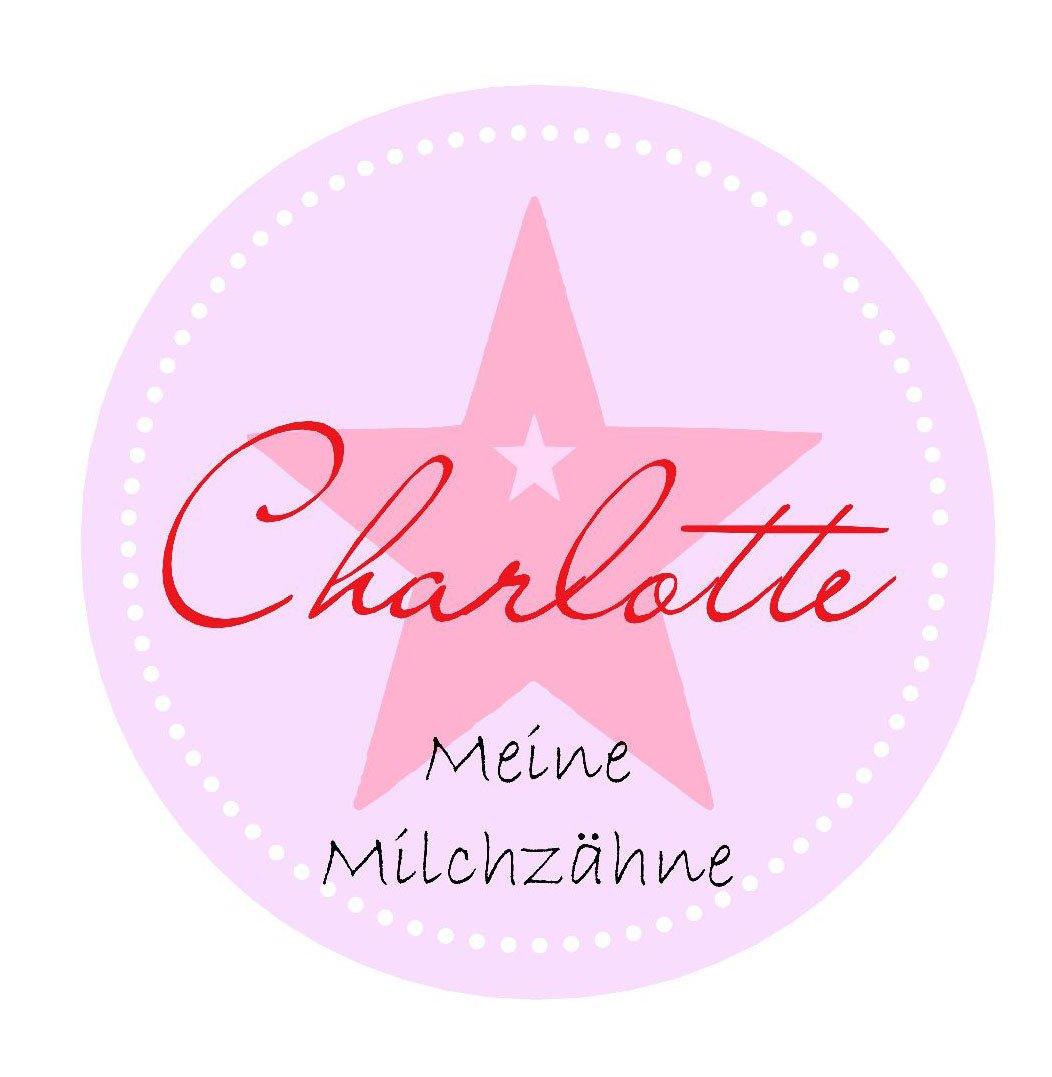 Milchzahndose mit Namen / Zahndose für Mädchen