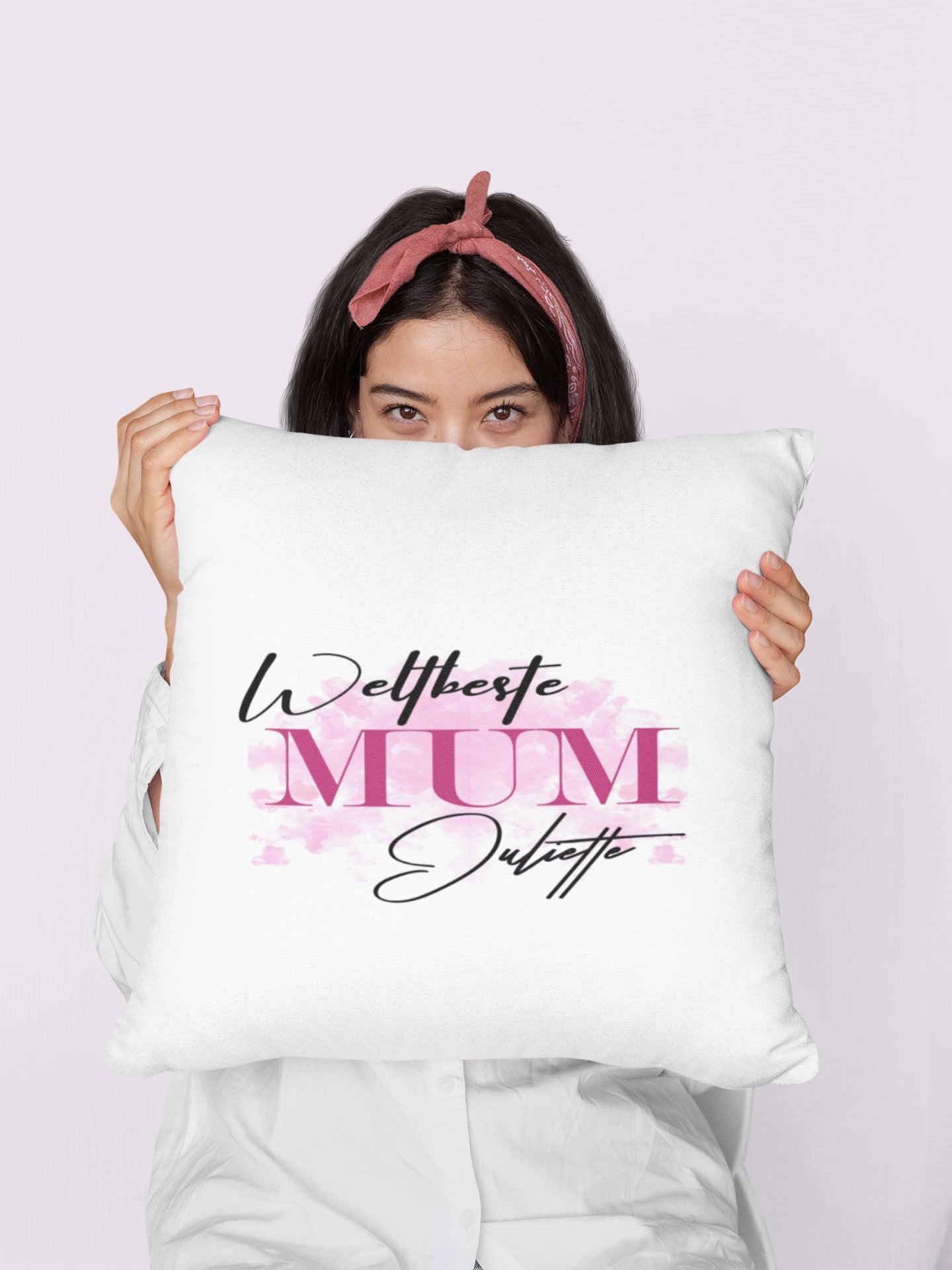 Muttertagsgeschenk Idee Geschenk Muttertag Personalisierte GESCHENKIDEE Kissen beste Mama  / persönliches Geburtstagsgeschenk Mutter