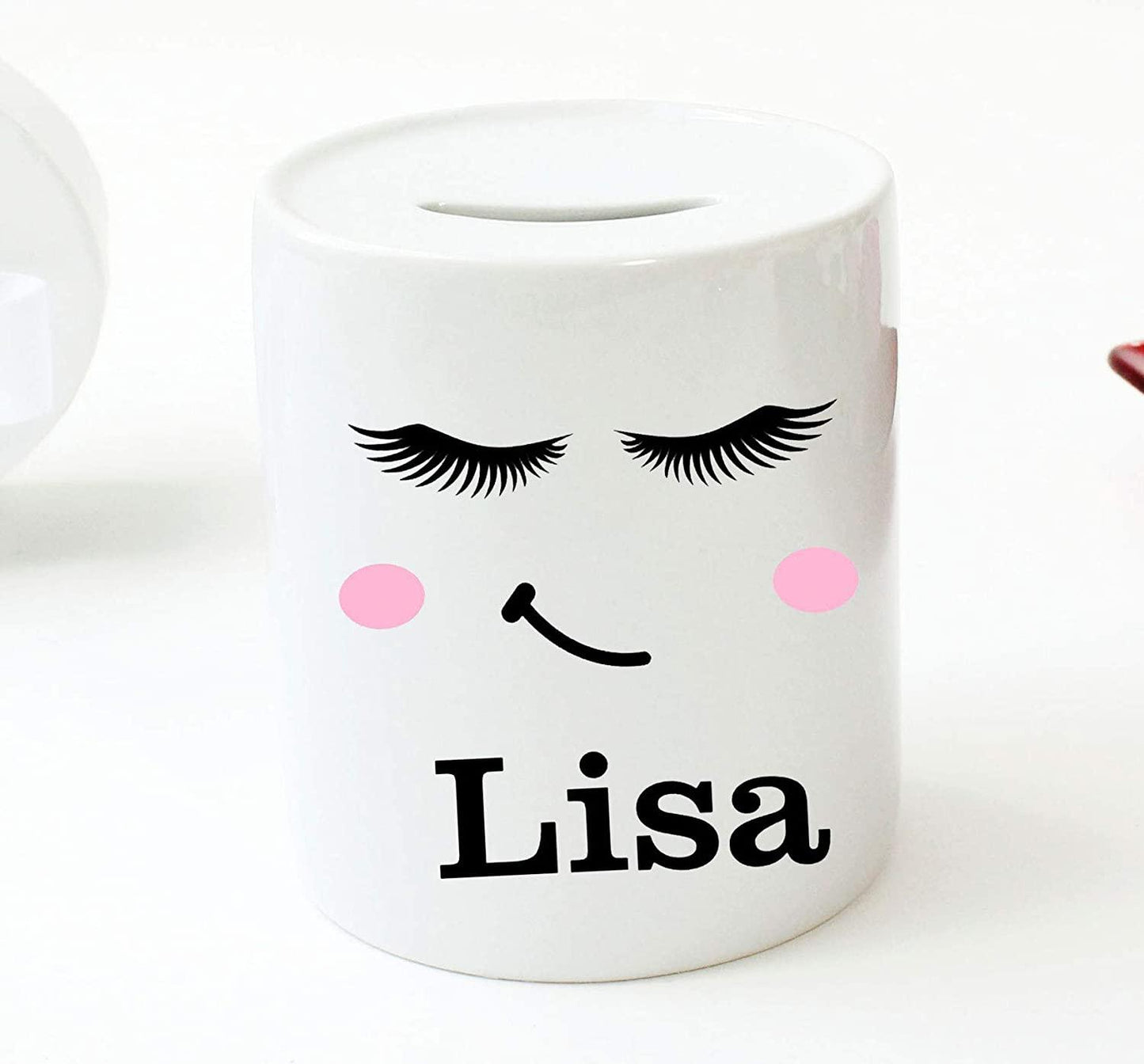 SPARDOSE Jugendliche SPARBÜCHSE für Mädchen mit Namen personalisiert - Geldgeschenk Geburtstag