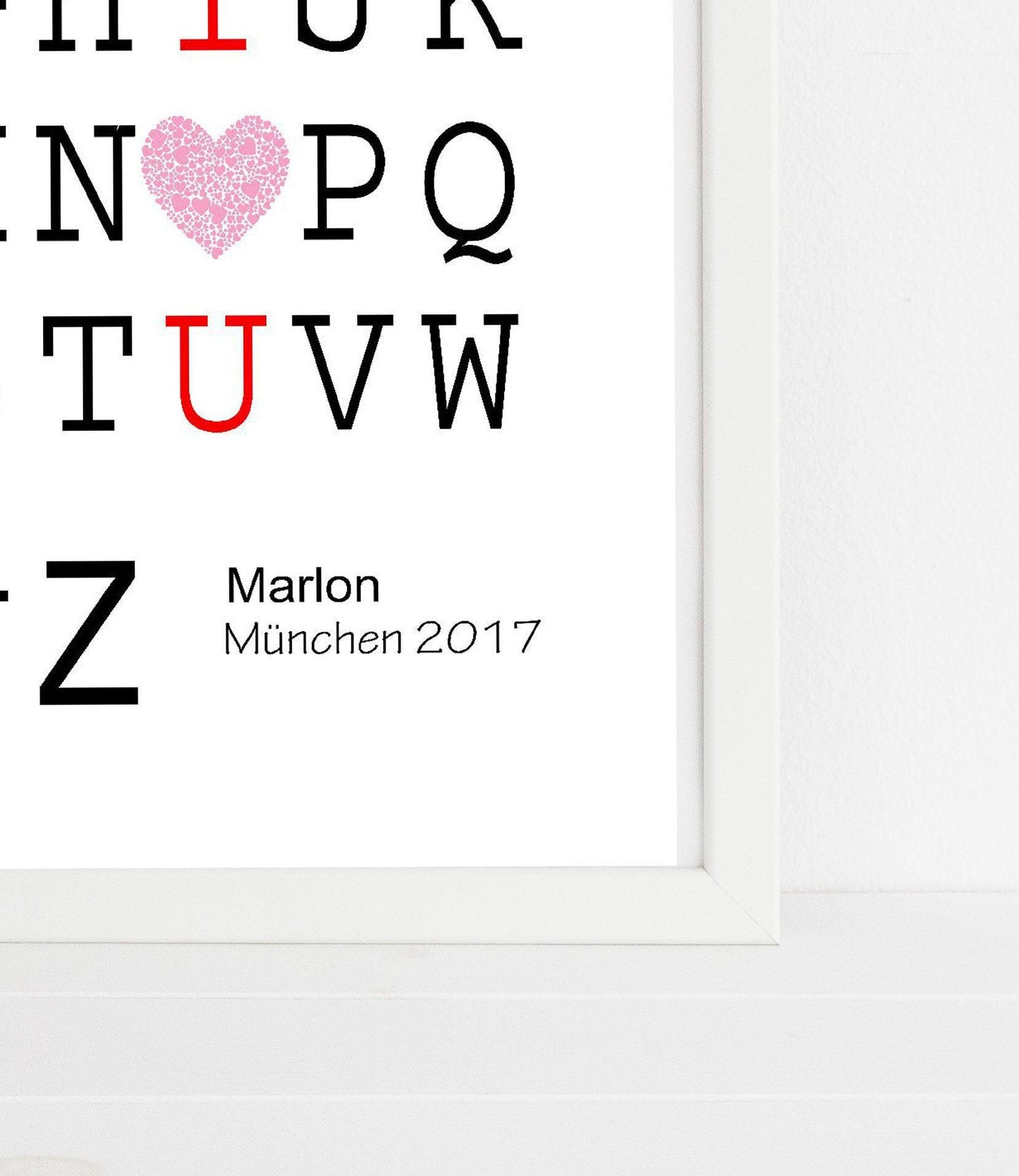 Valentinstag Geschenk personalisiert für Männer Freund /Valentinstagsgeschenk Freundschaft Poster Bild / Geburtstag Geburtstagsgeschenk
